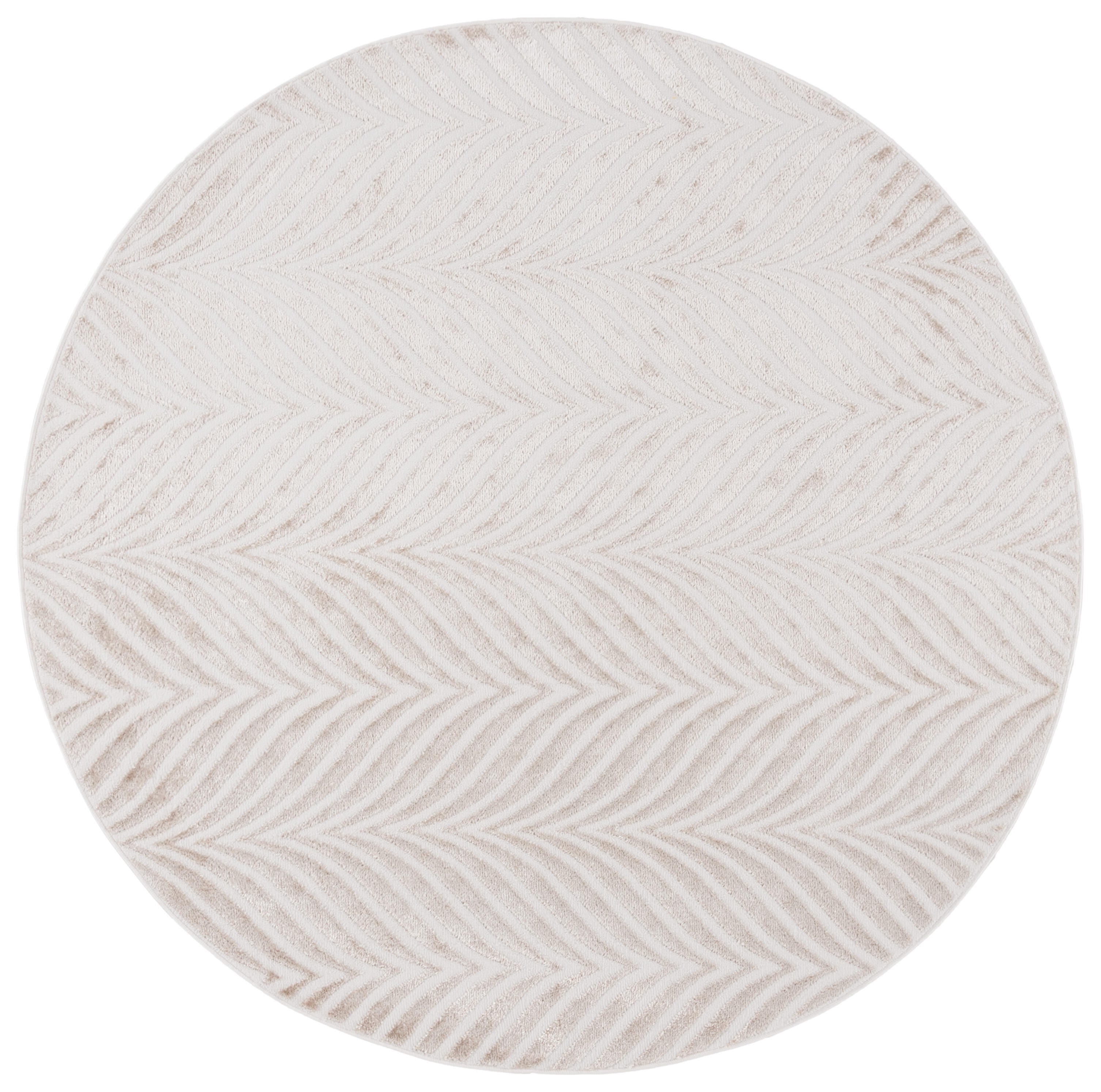 Safavieh Maya 6' 7" x 6' 7" Round Area Rug, Ivory/Beige, large