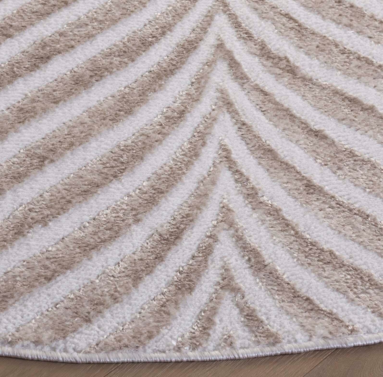 Safavieh Maya 6' 7" x 6' 7" Round Area Rug, Ivory/Beige, large