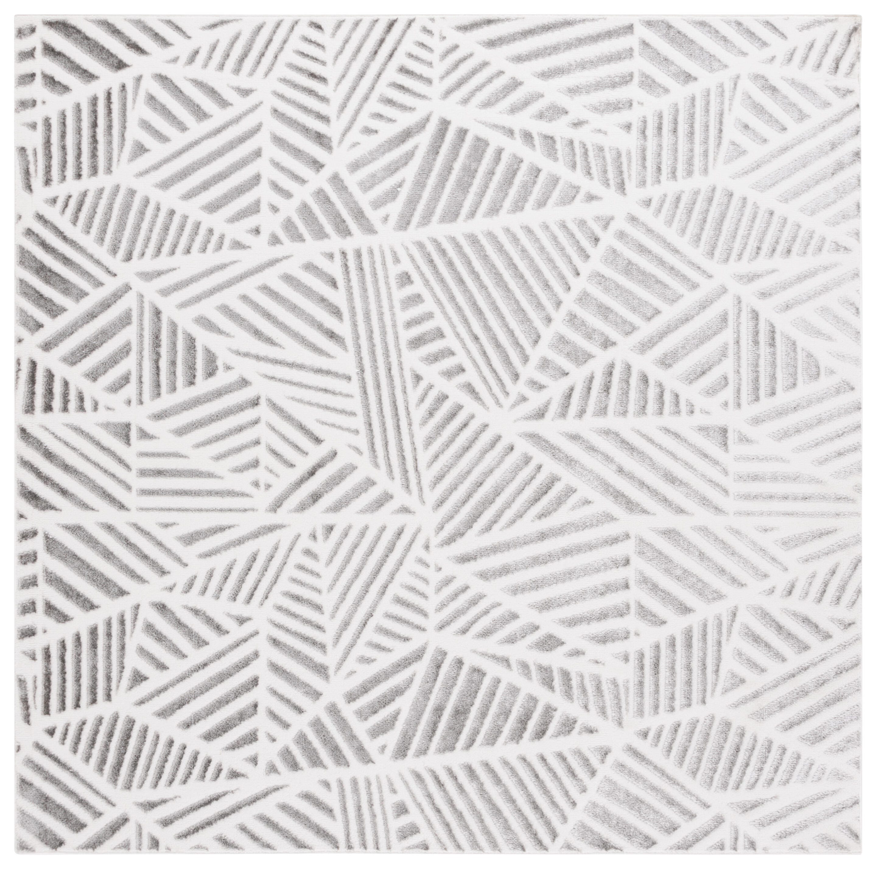 Safavieh Maya 6' 7" x 6' 7" Square Area Rug, Gray, large
