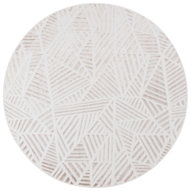 Safavieh Maya Frankie 6' 7" x 6' 7" Round Area Rug, Ivory