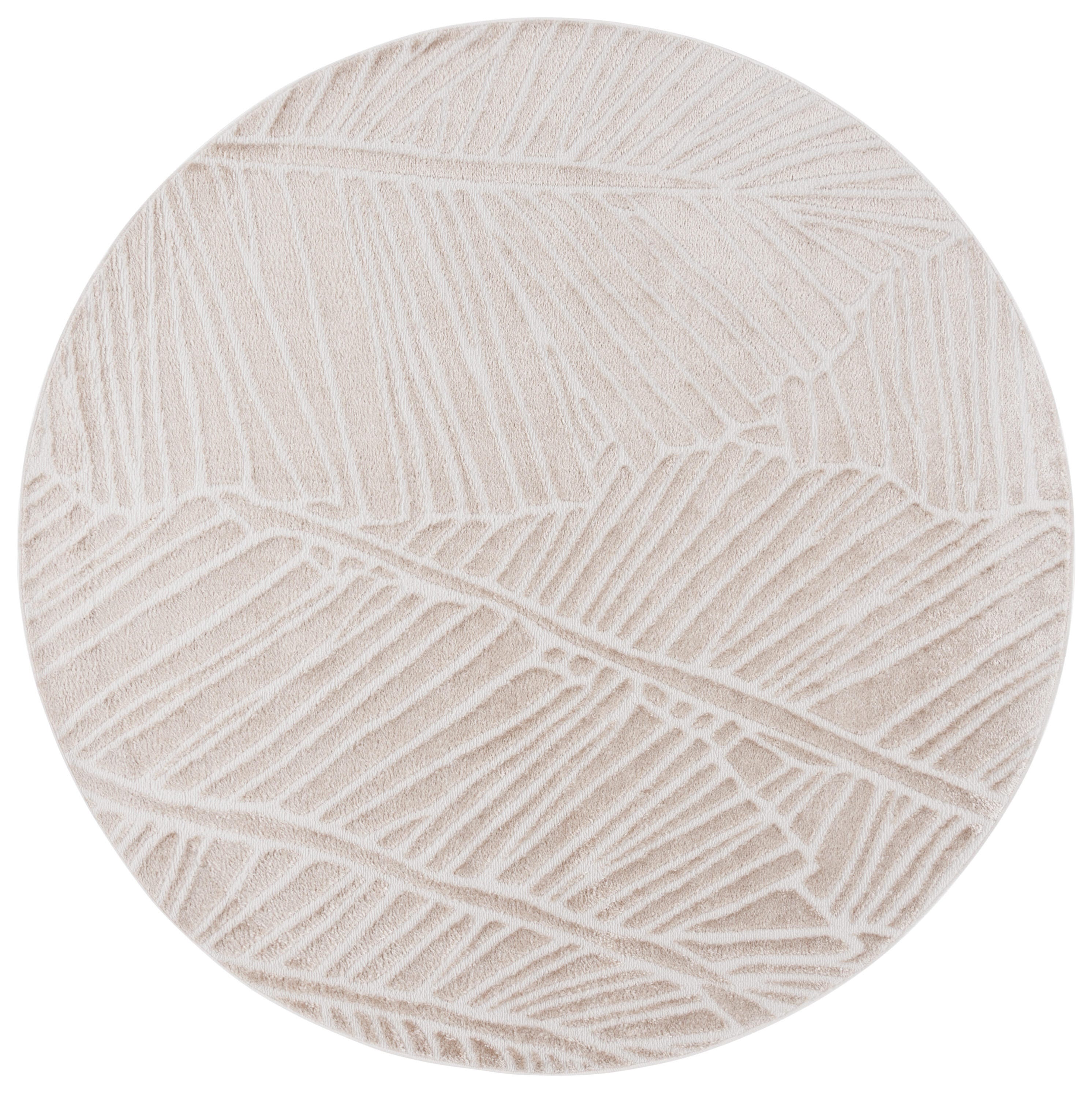 Safavieh Maya 6' 7" x 6' 7" Round Area Rug, Ivory, large