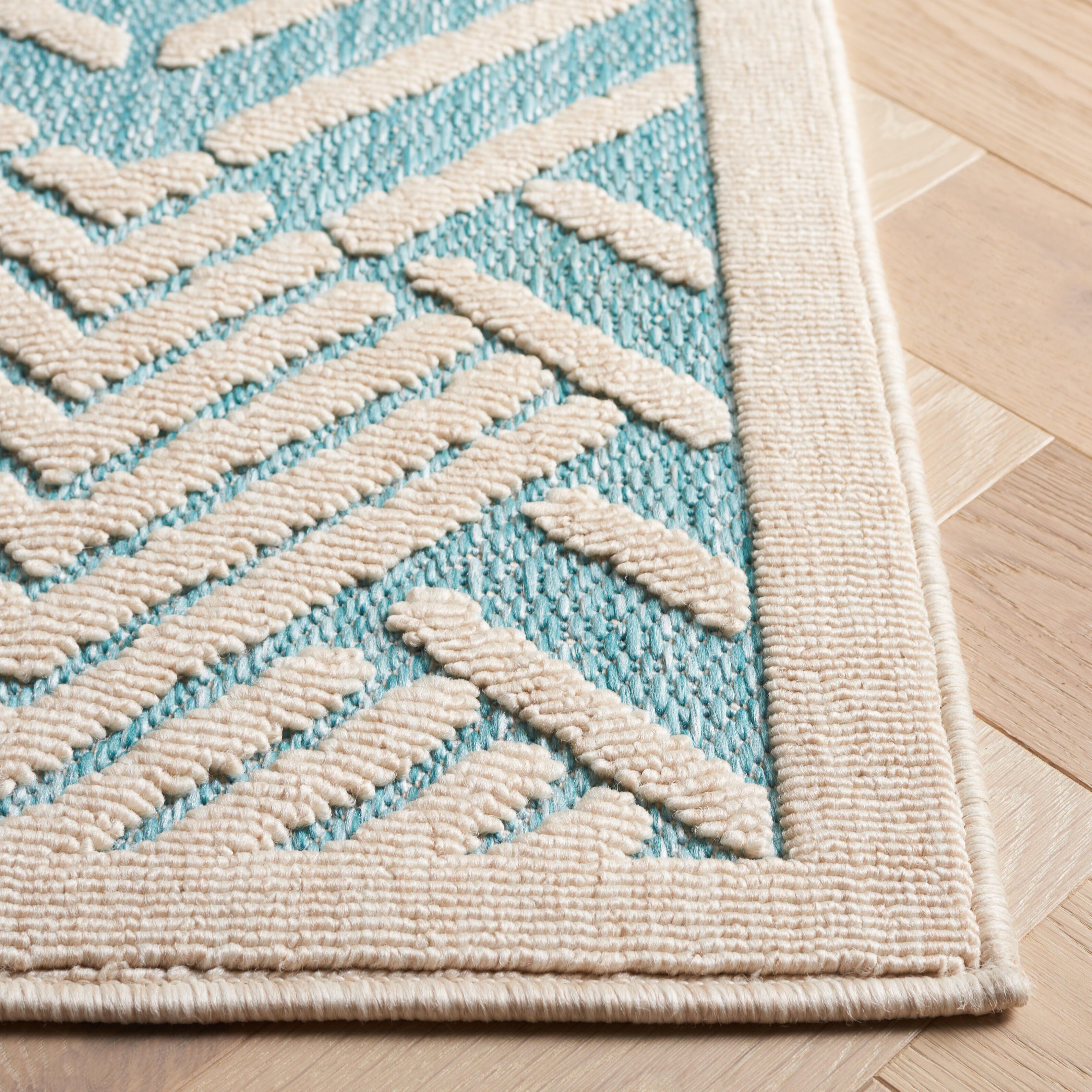 Safavieh Milos 5' x 7' Area Rug, Turquoise/Ivory, large