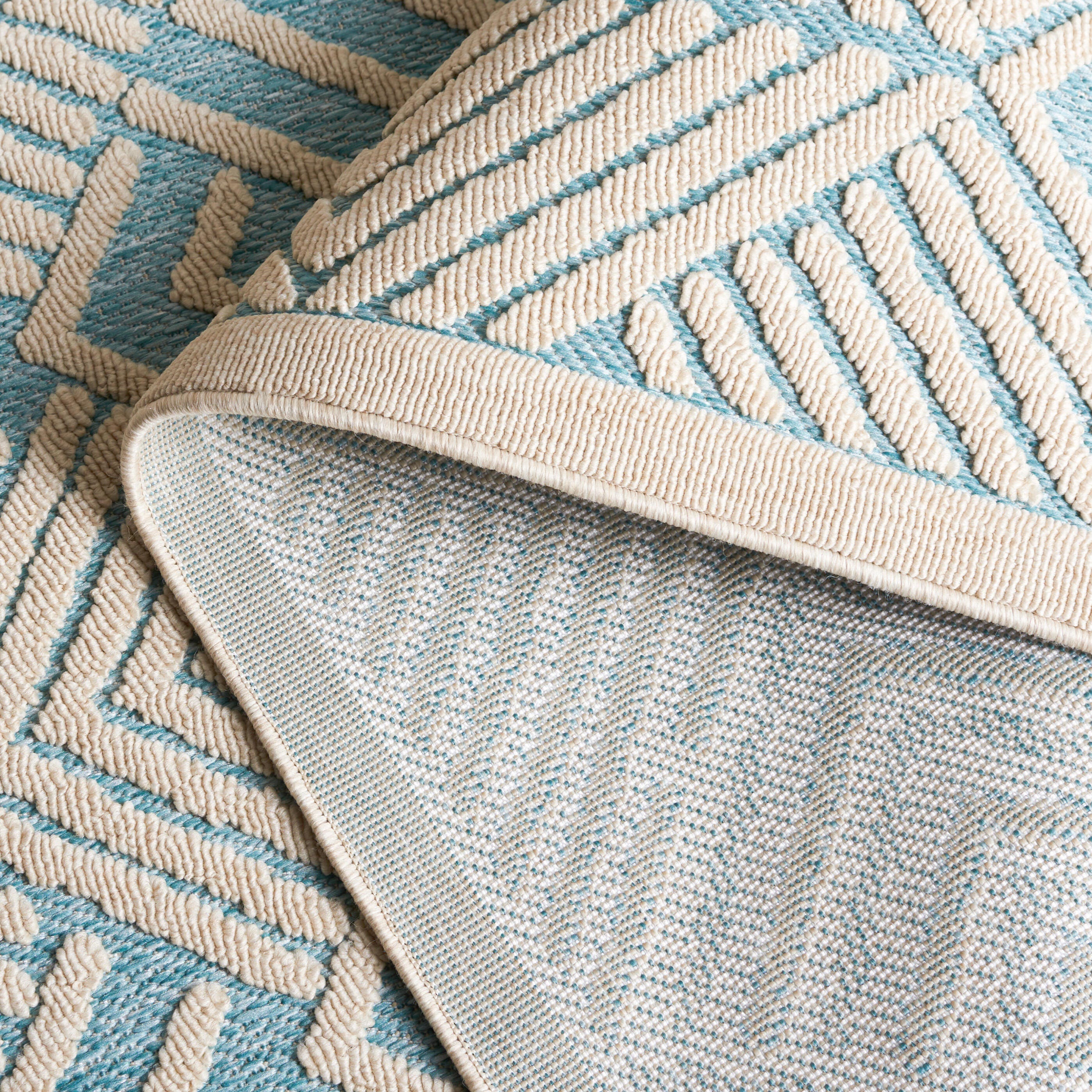 Safavieh Milos 5' x 7' Area Rug, Turquoise/Ivory, large
