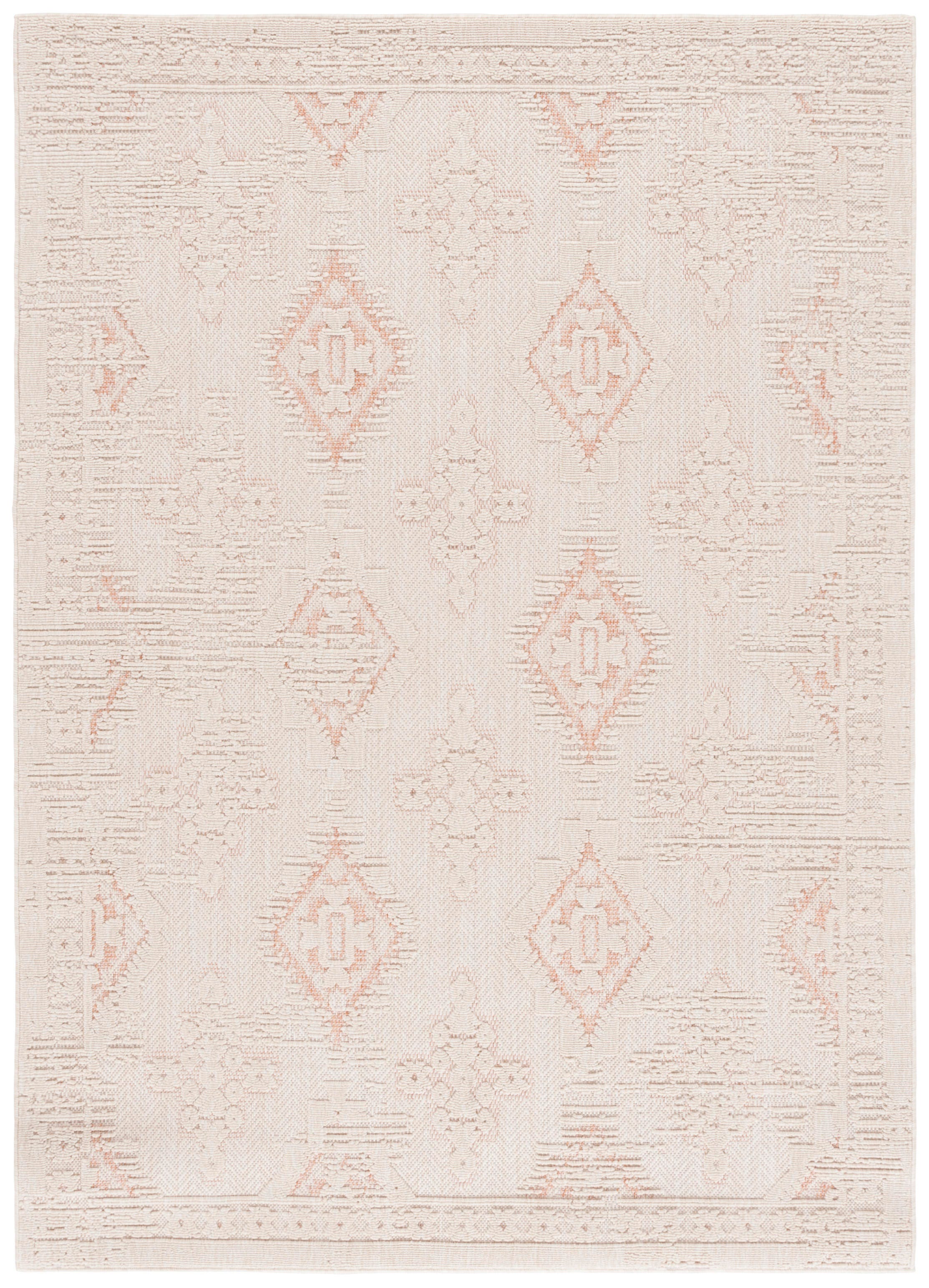 Safavieh Milos 5' x 7' Area Rug, Ivory/Rust, large