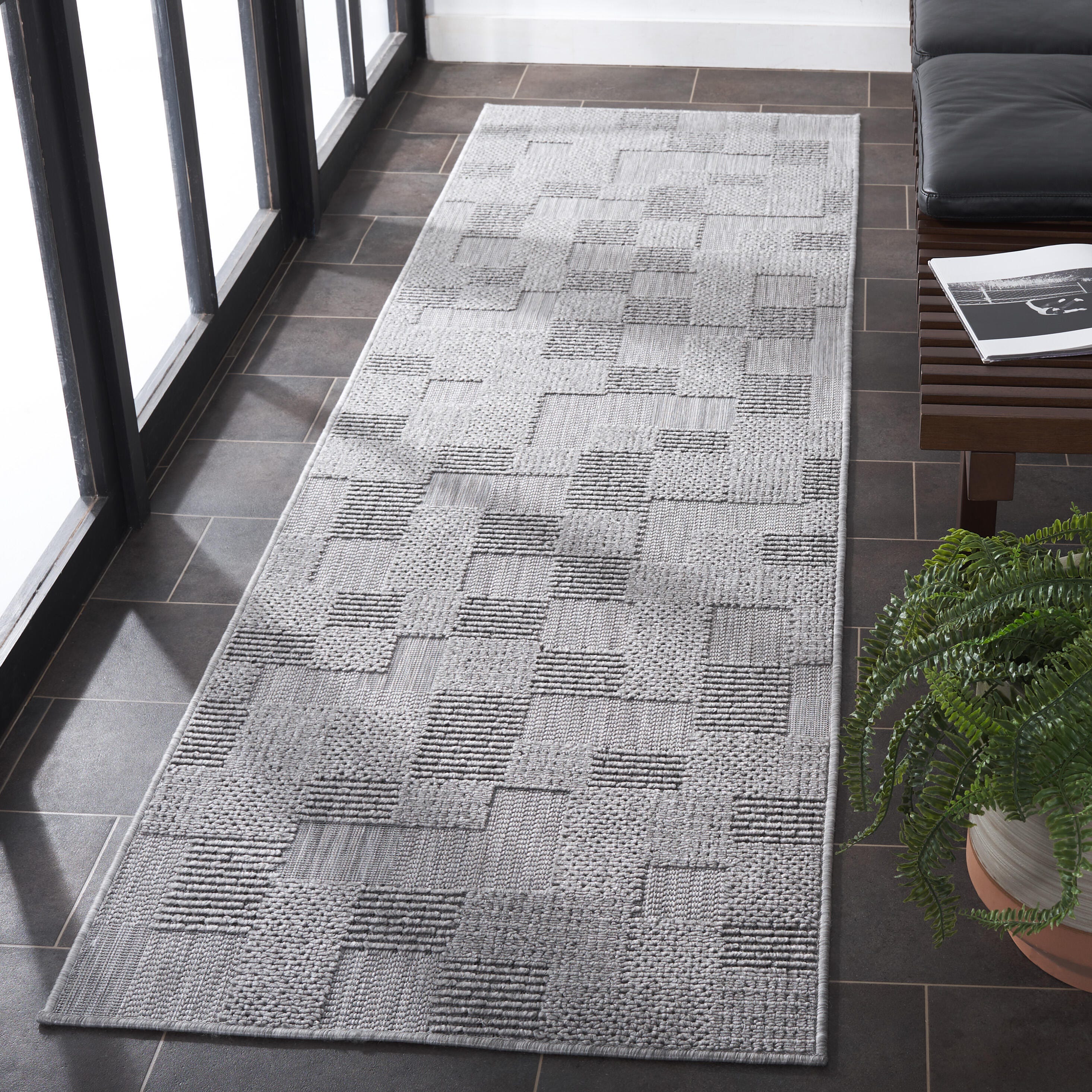 Safavieh Milos 2' 3" x 8' Runner Rug, Gray, large