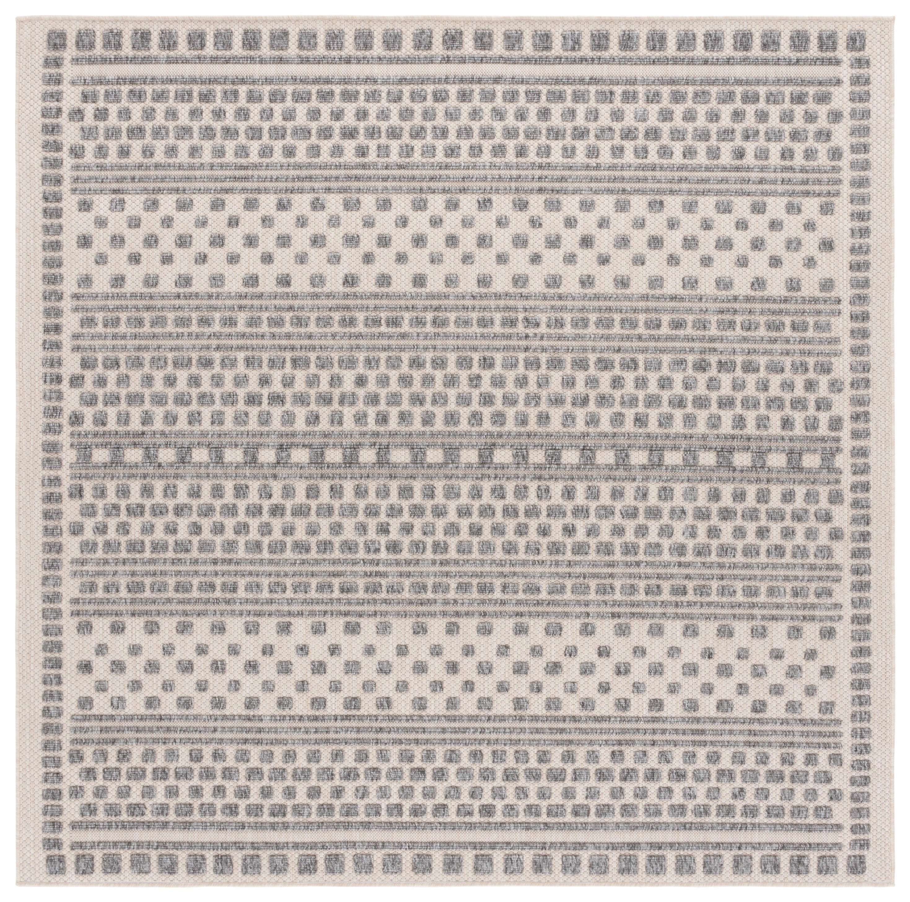 Safavieh Milos 6' 7" x 6' 7" Square Area Rug, Beige/Gray, large