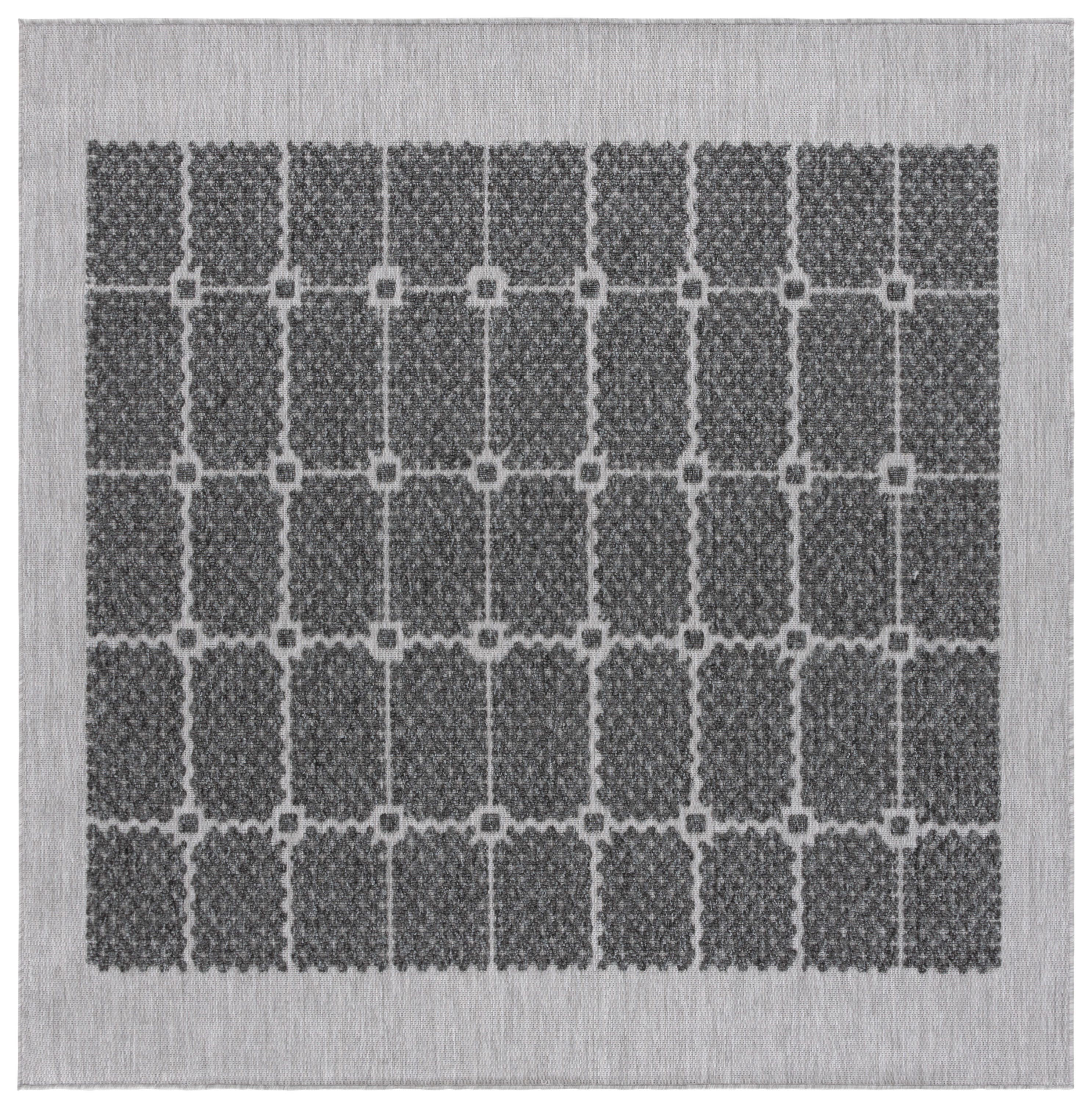 Safavieh Milos 6' 7" x 6' 7" Square Area Rug, Charcoal, large