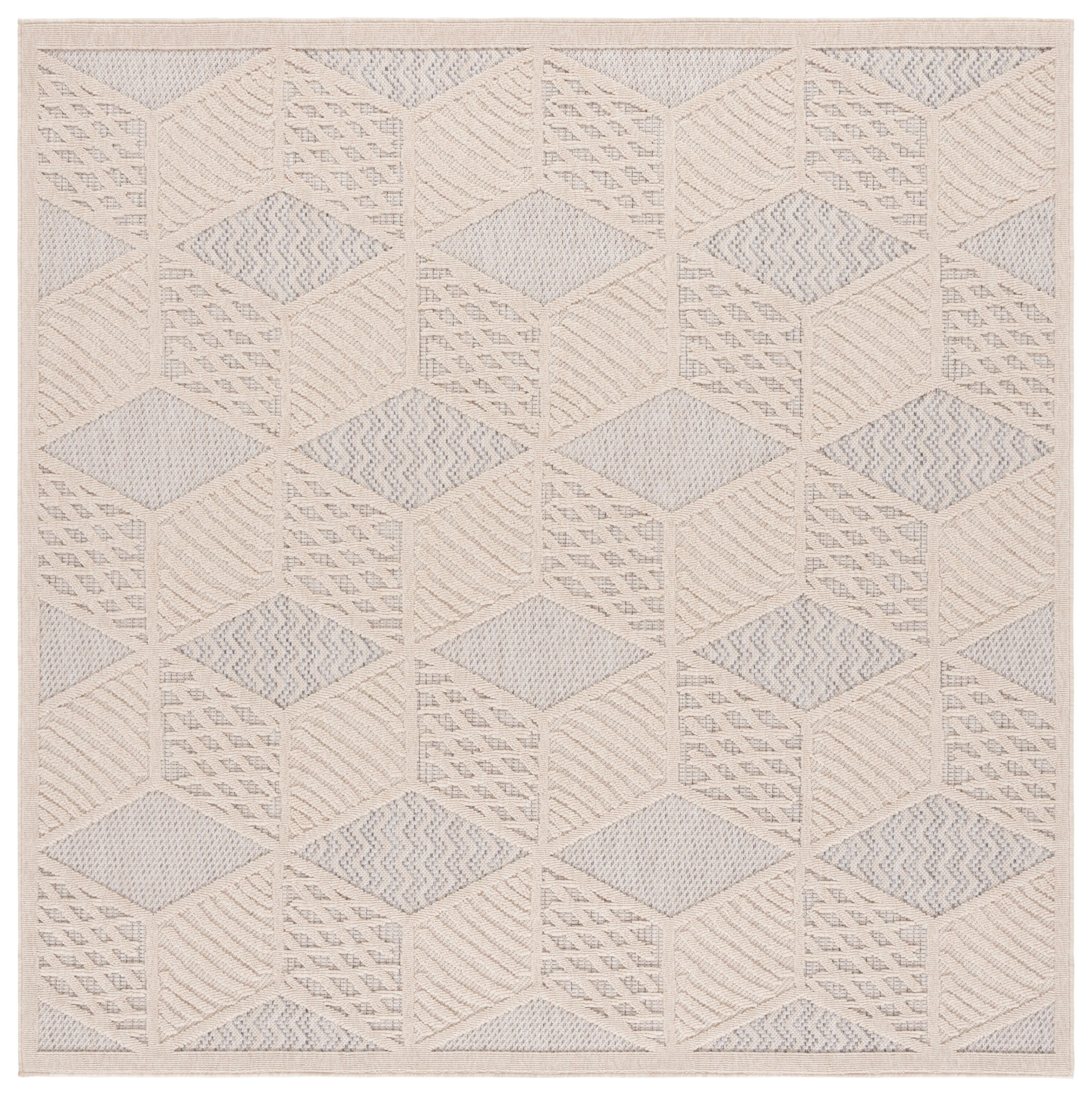 Safavieh Milos 6' 7" x 6' 7" Square Area Rug, Ivory, large