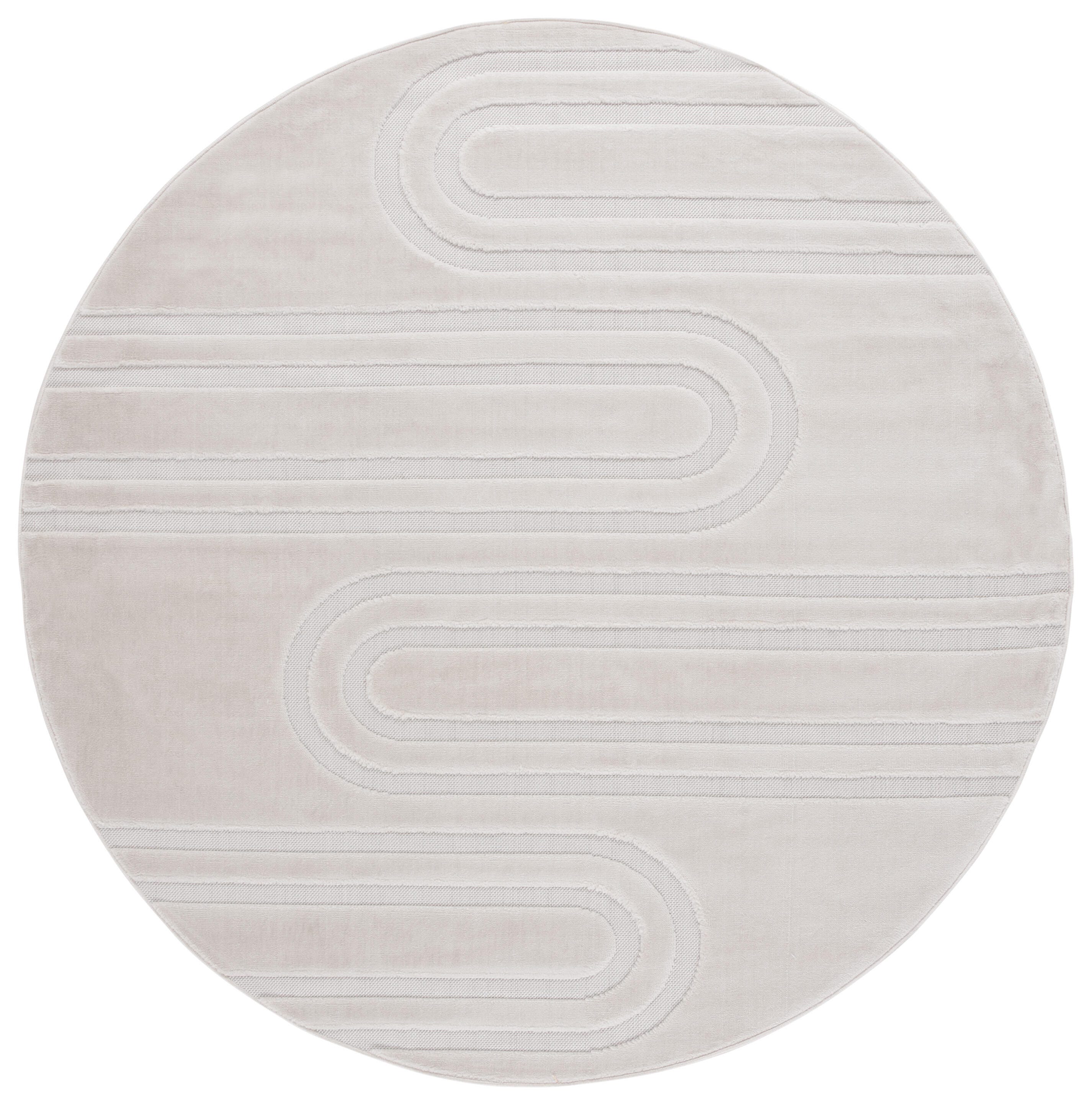 Safavieh Selena 6' 7" x 6' 7" Round Area Rug, Ivory, large