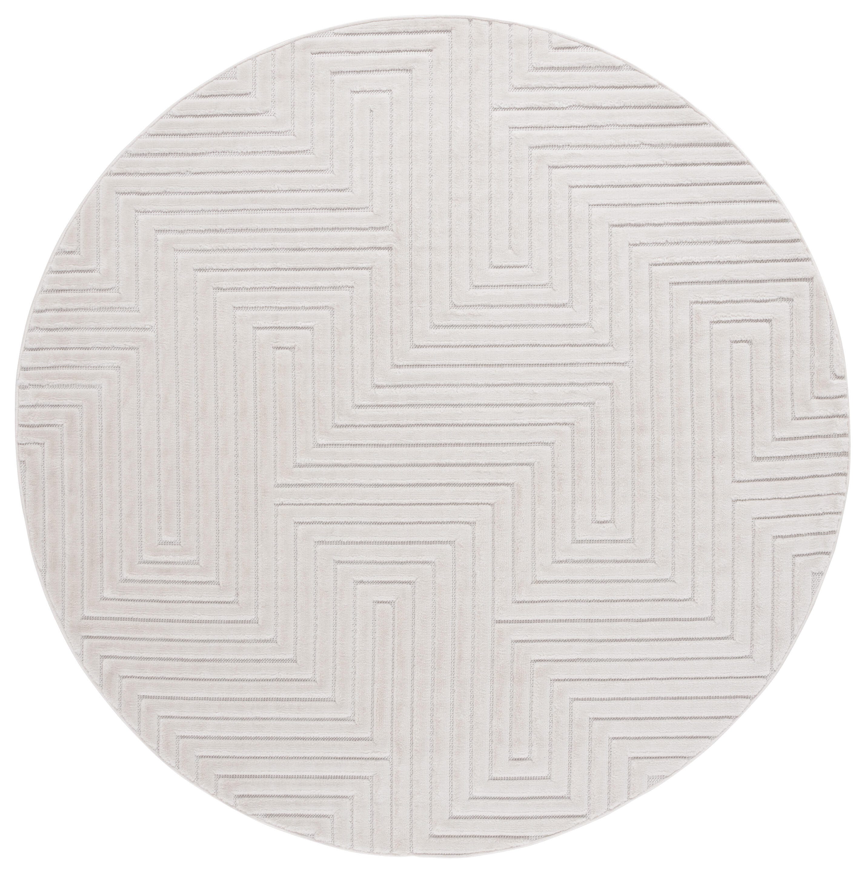Safavieh Selena 6' 7" x 6' 7" Round Area Rug, Ivory, large