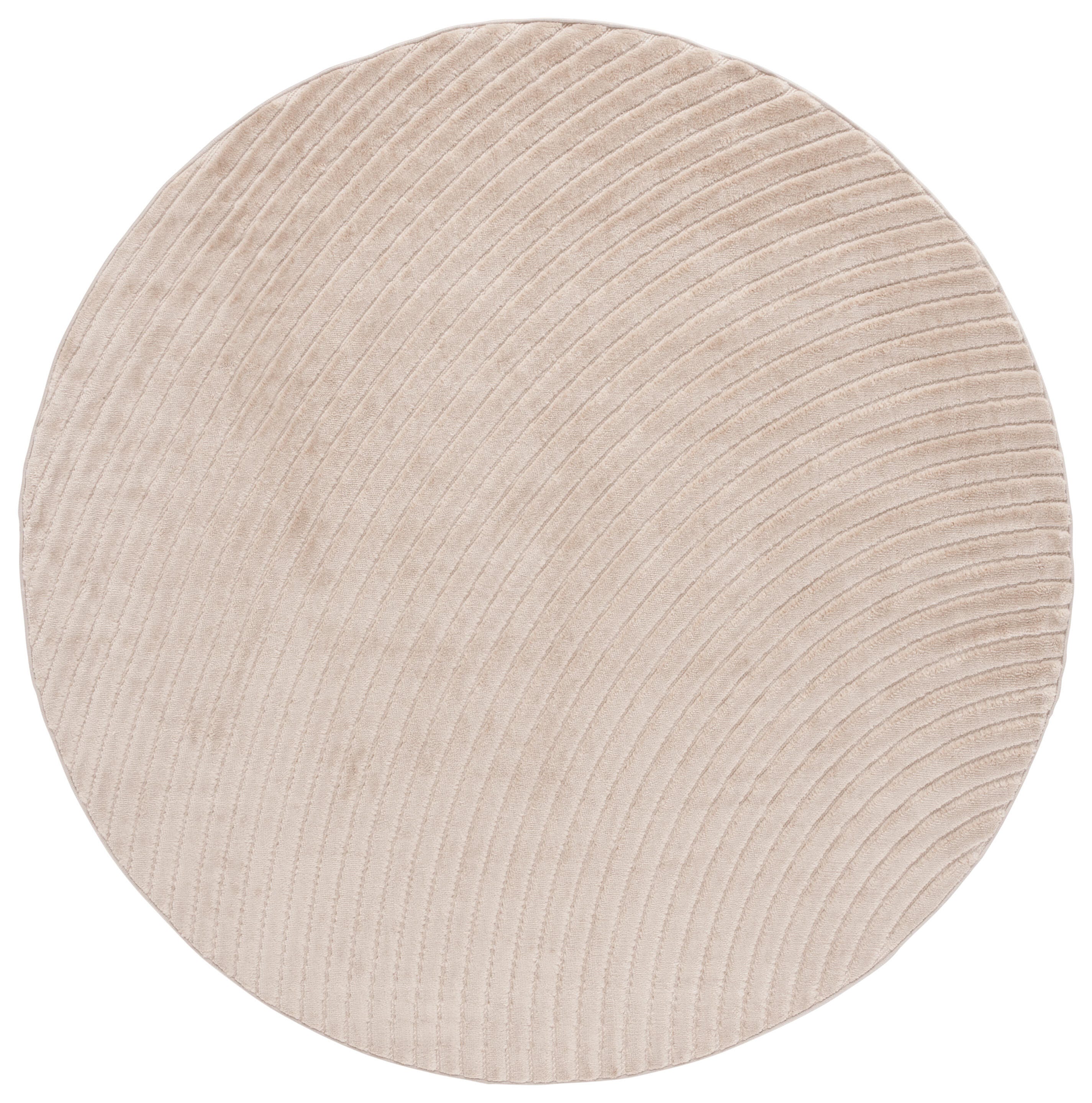 Safavieh Selena 6' 7" x 6' 7" Round Area Rug, Beige, large