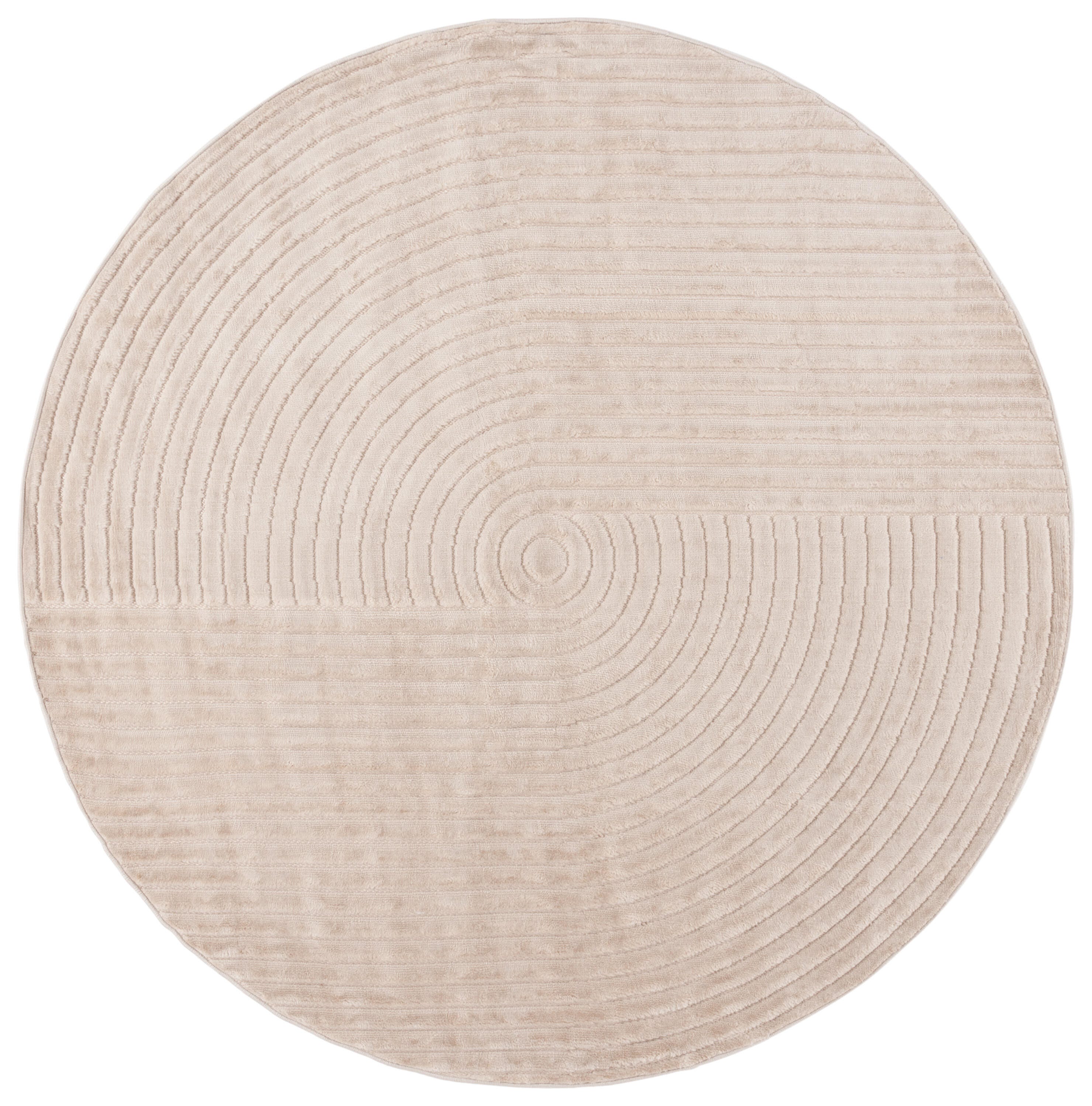 Safavieh Selena 6' 7" x 6' 7" Round Area Rug, Beige, large