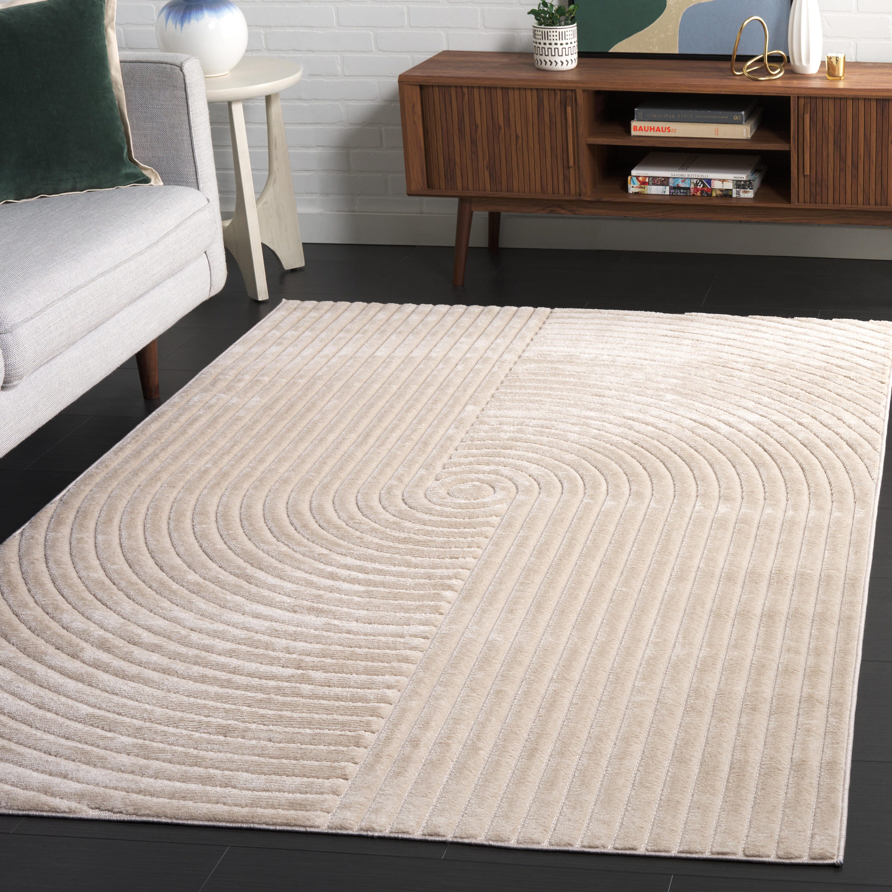 Safavieh Selena 6' 7" x 6' 7" Square Area Rug, Beige, rollover