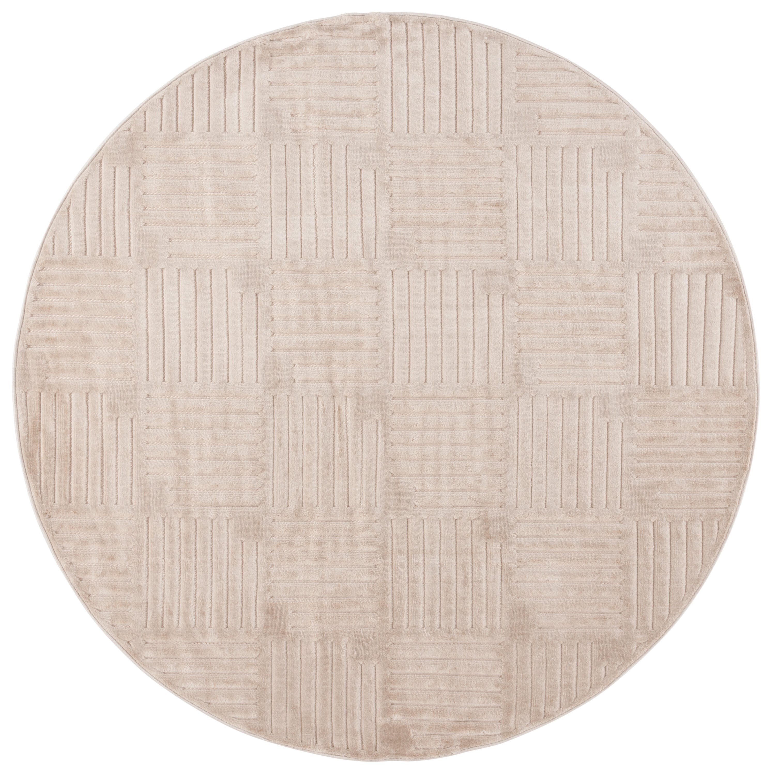 Safavieh Selena 6' 7" x 6' 7" Round Area Rug, Beige, large