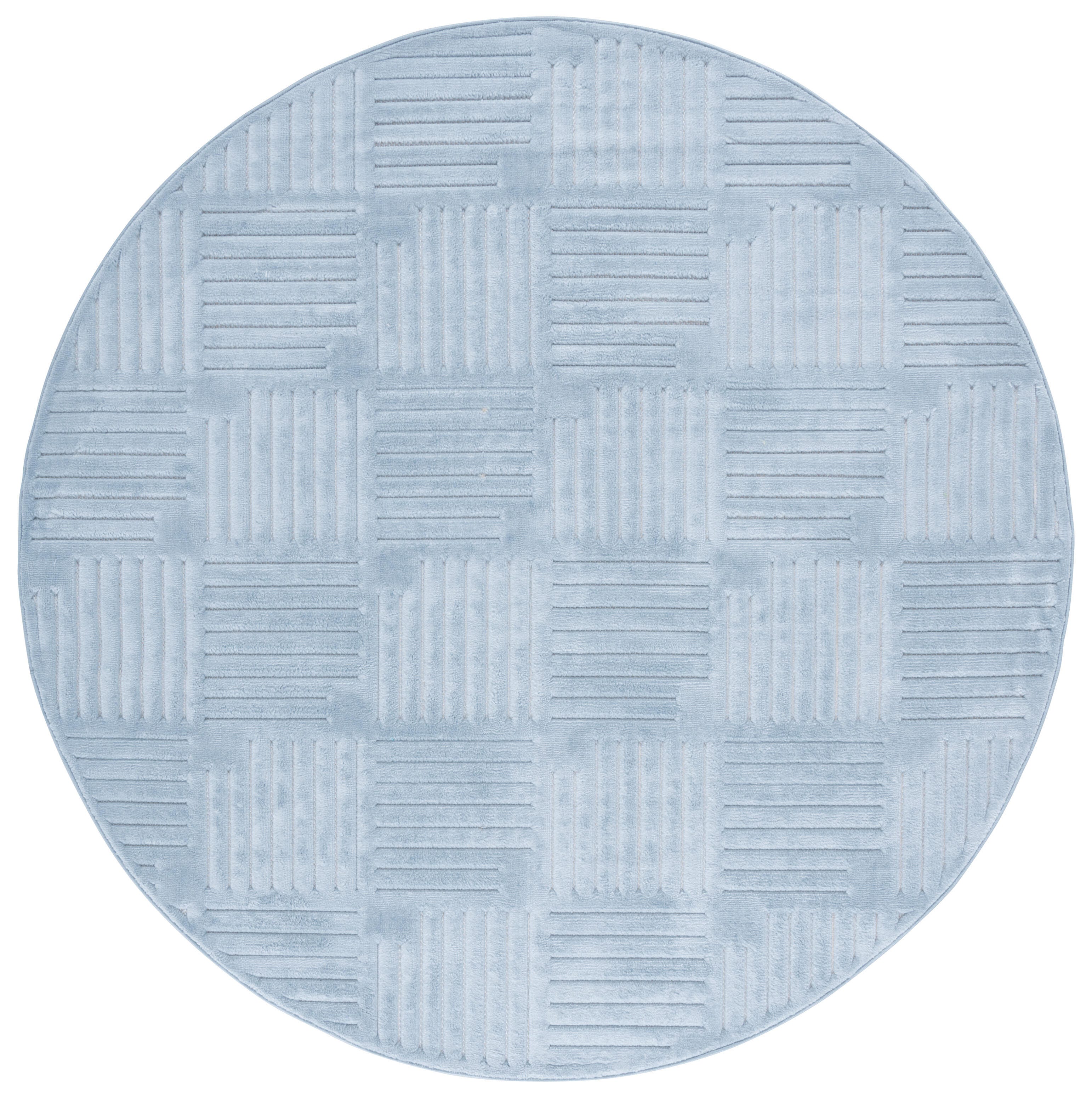 Safavieh Selena 6' 7" x 6' 7" Round Area Rug, Blue, large