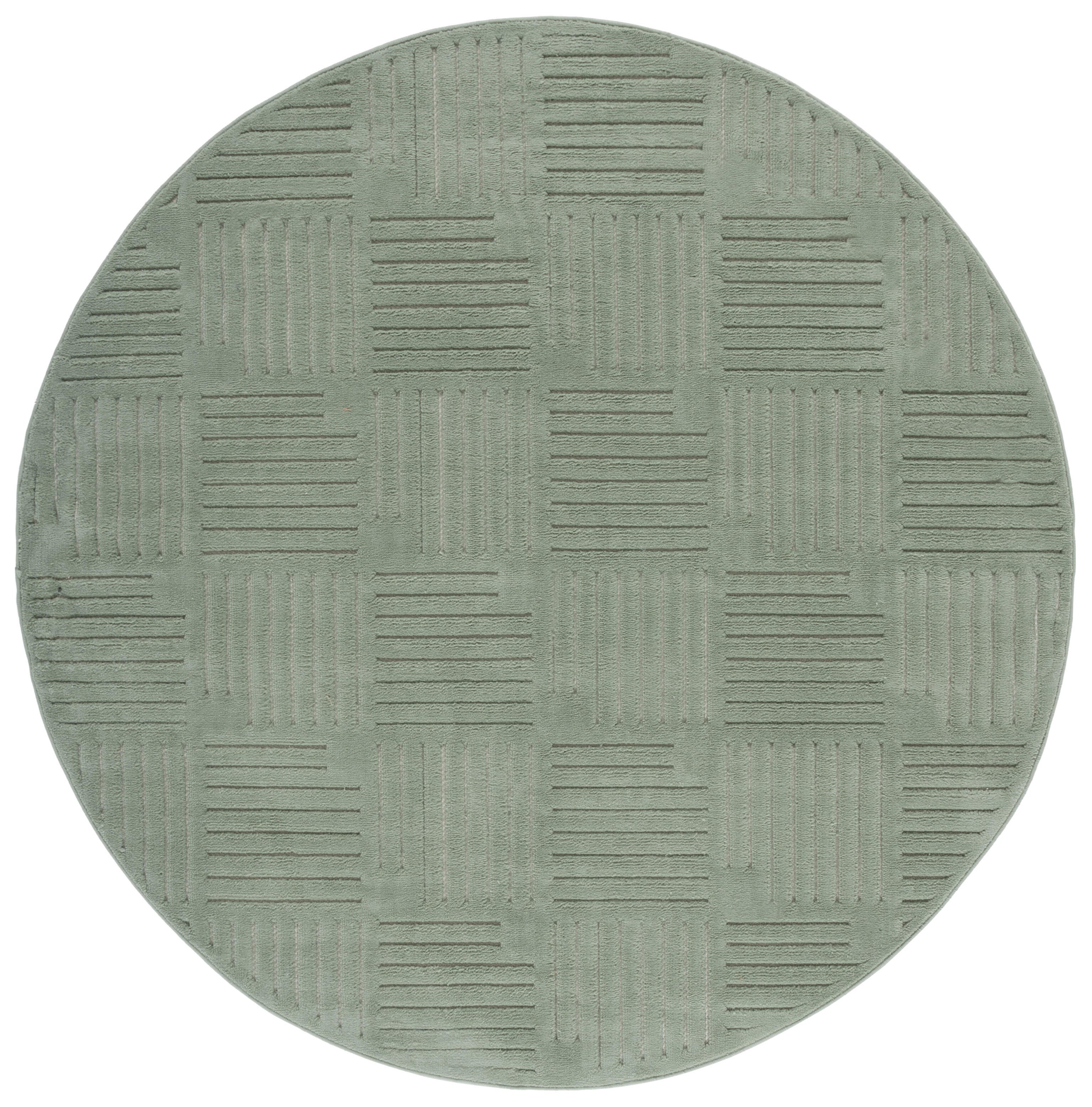 Safavieh Selena 6' 7" x 6' 7" Round Area Rug, Green, large