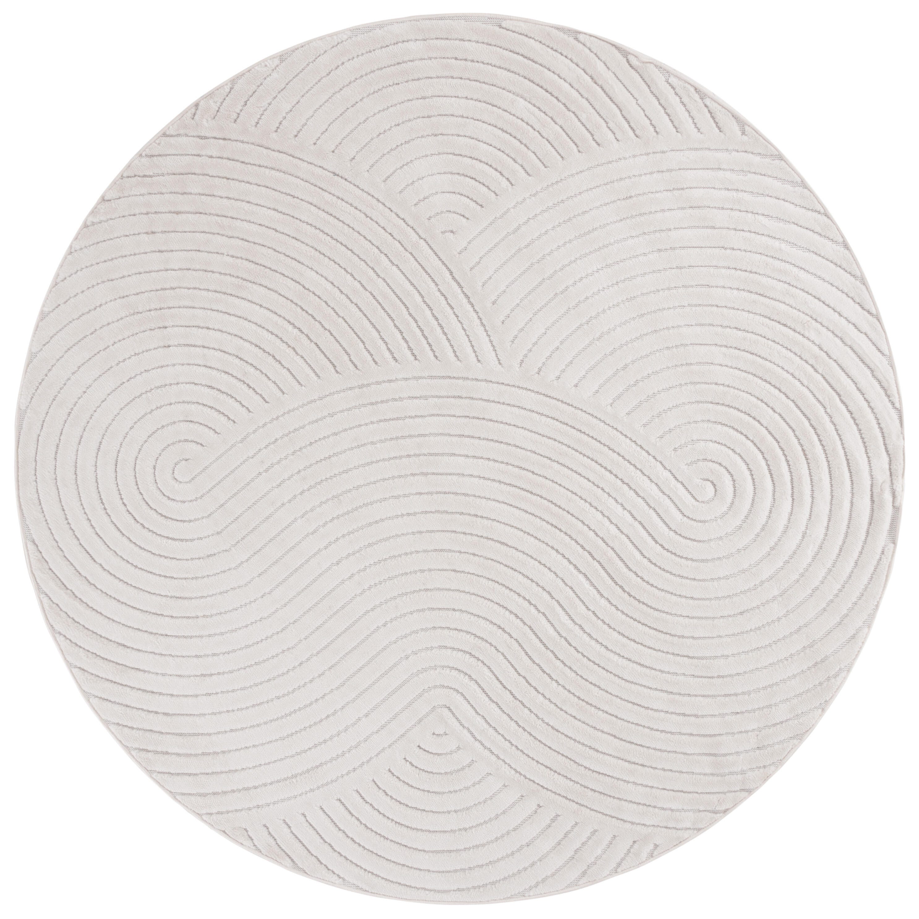 Safavieh Selena 6' 7" x 6' 7" Round Area Rug, Ivory, large