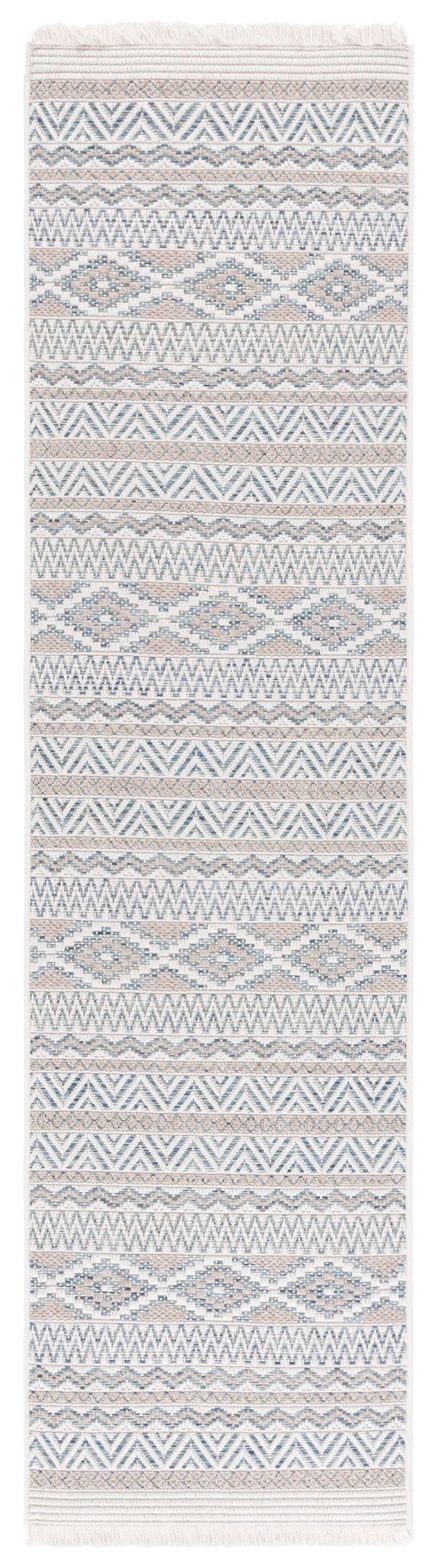 Safavieh Wicker 2' 2" x 8' Runner Rug, Aqua/Beige, large