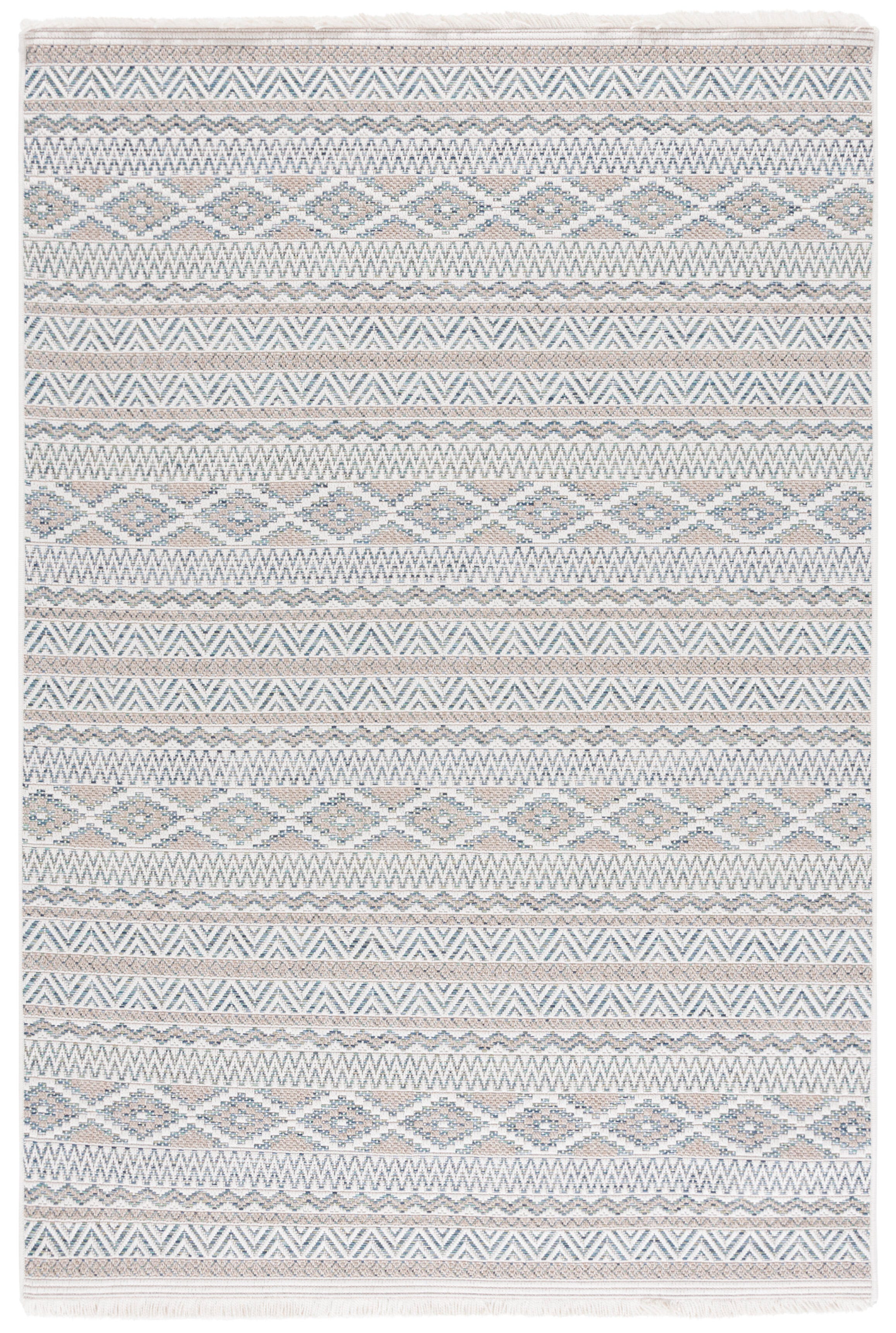 Safavieh Wicker 5' 3" x 7' 6" Area Rug, Aqua/Beige, large