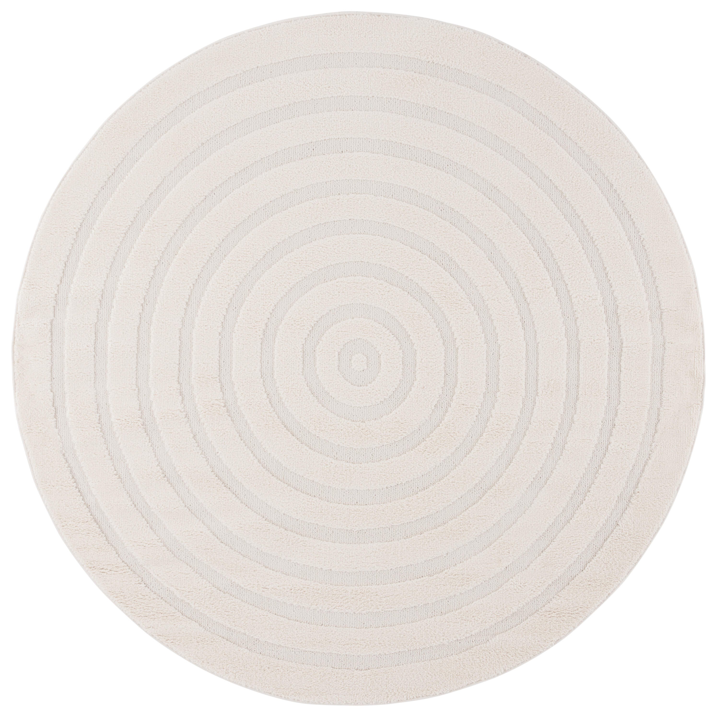 Safavieh Ramona 6' 7" x 6' 7" Round Area Rug, Ivory, large