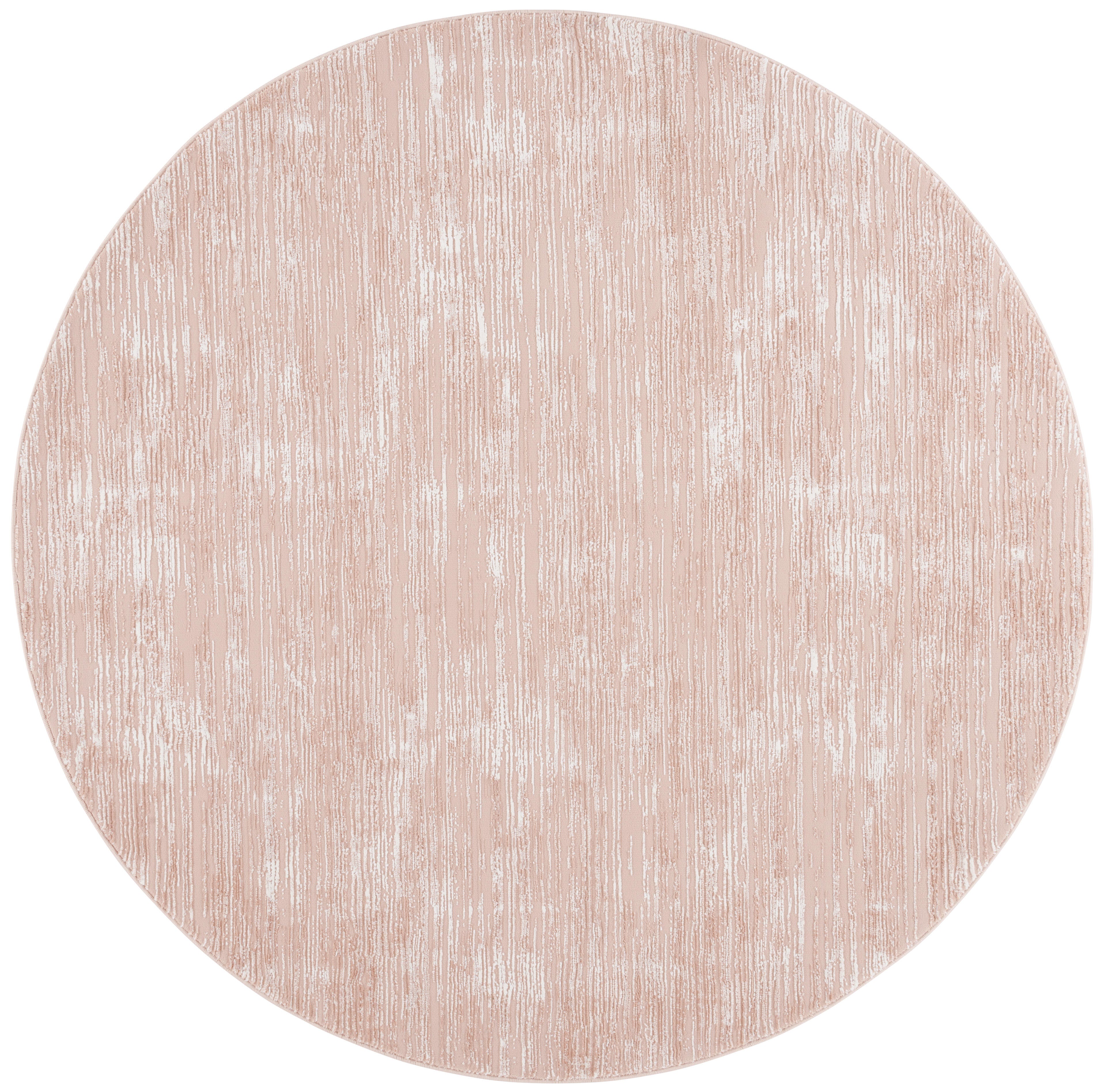 Safavieh Revive 6' 7" x 6' 7" Round Area Rug, Pink/Ivory, large
