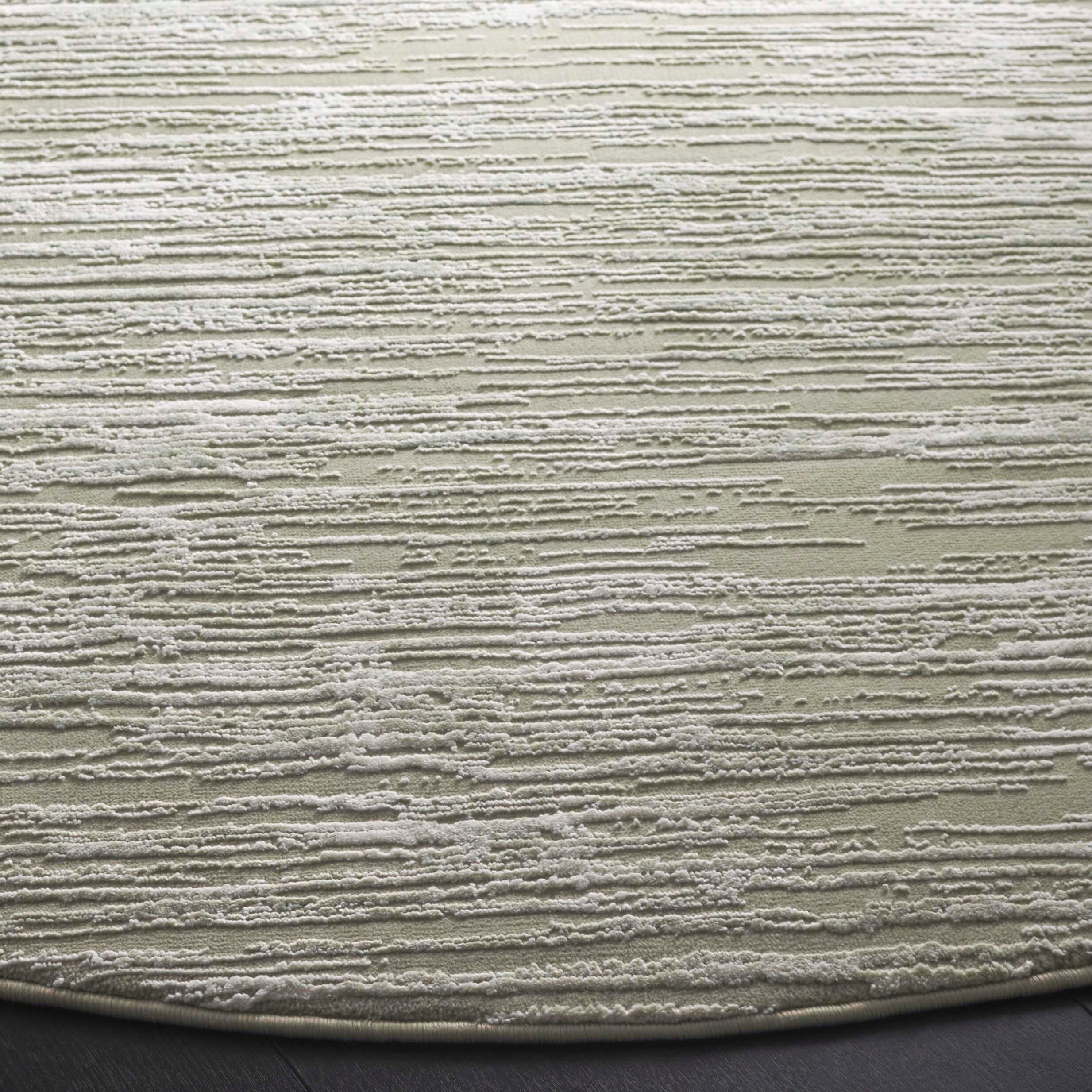 Safavieh Revive 6' 7" x 6' 7" Round Area Rug, Sage/Ivory, large