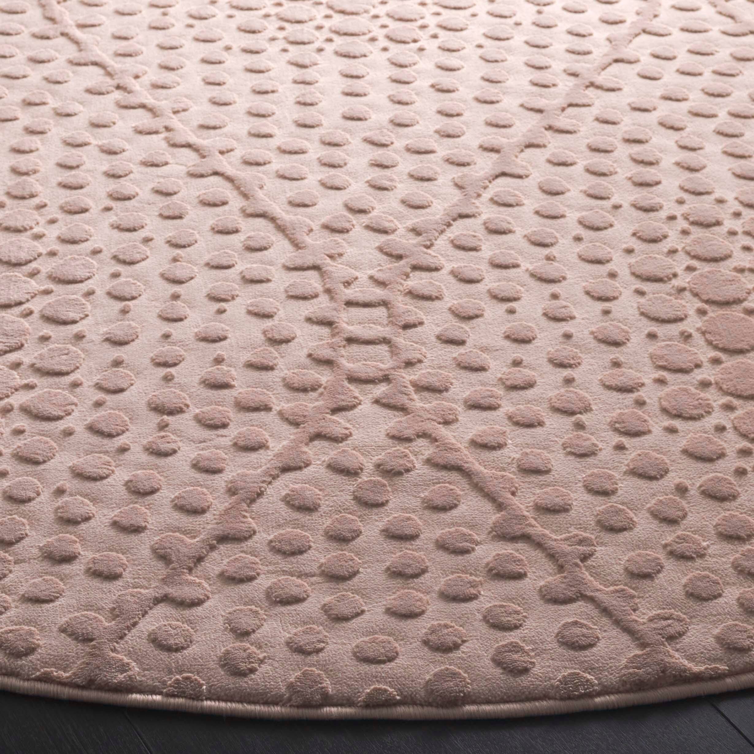Safavieh Revive 6' 7" x 6' 7" Round Area Rug, Pink, large