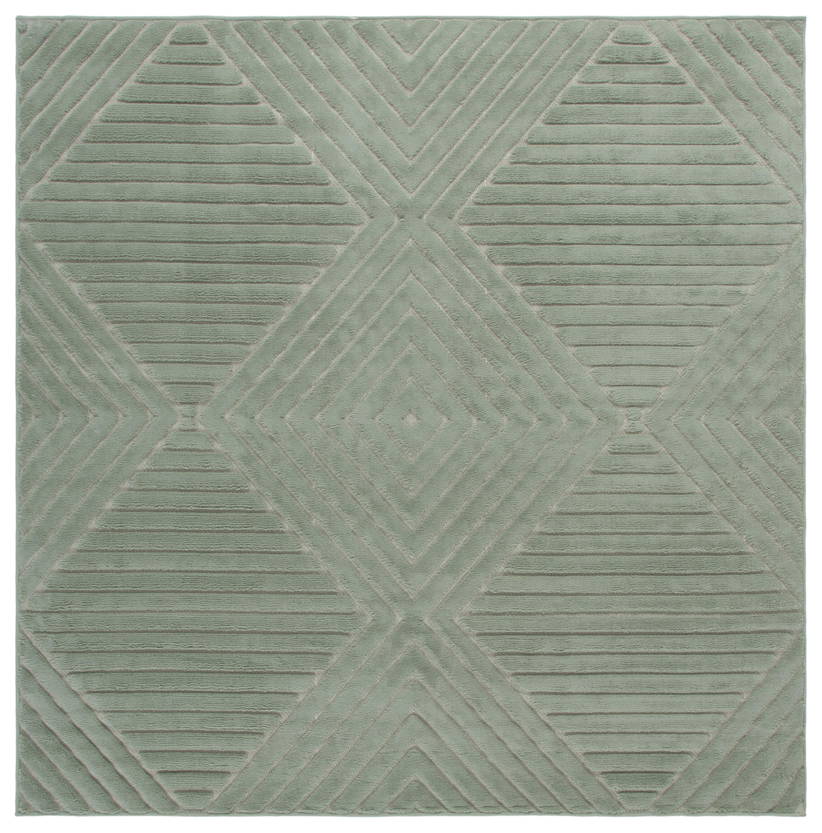 Safavieh Selena 6' 7" x 6' 7" Square Area Rug, Green, large