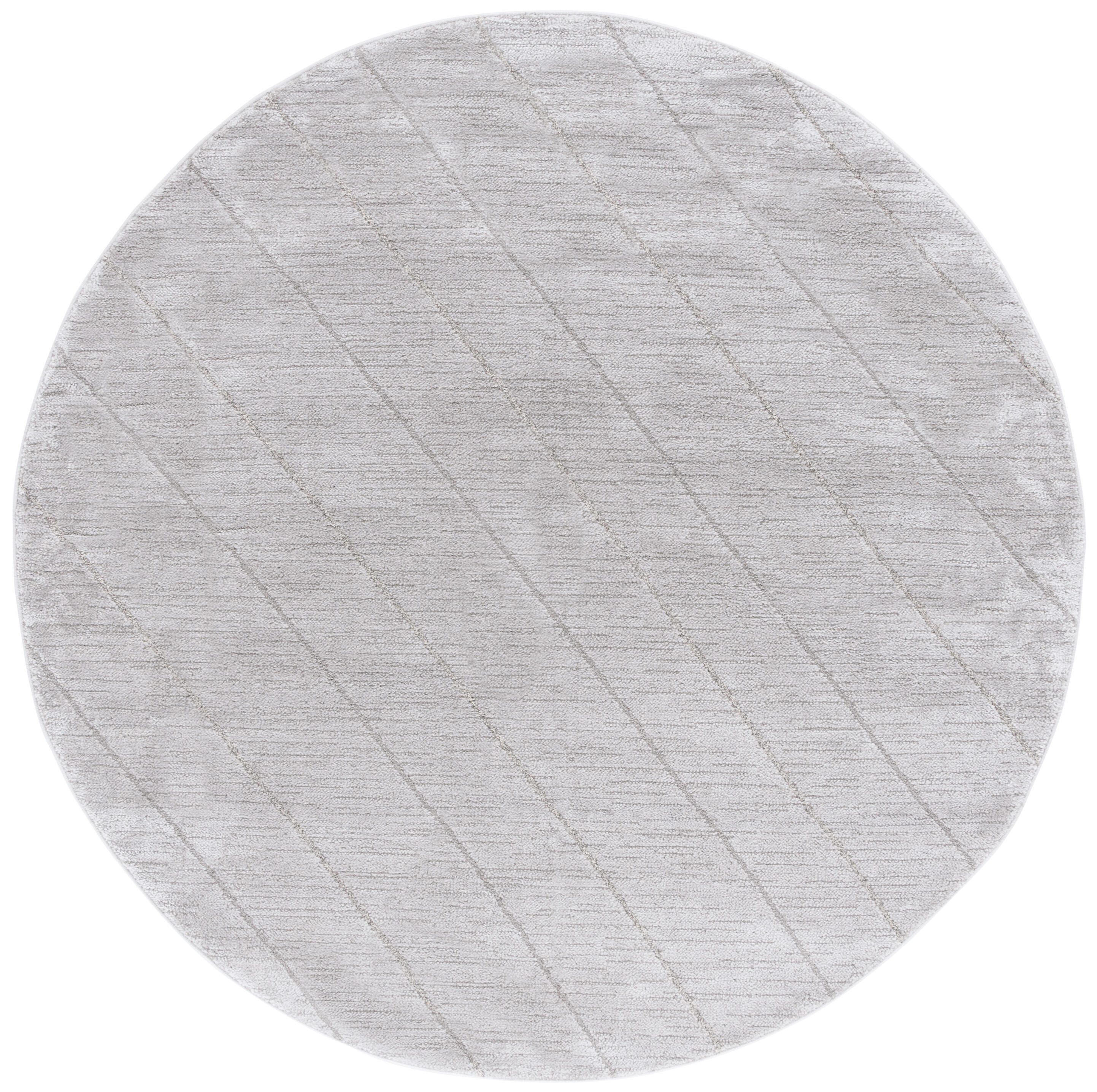 Safavieh Neptune 6' 7" x 6' 7" Round Area Rug, Light Gray/Gray, large