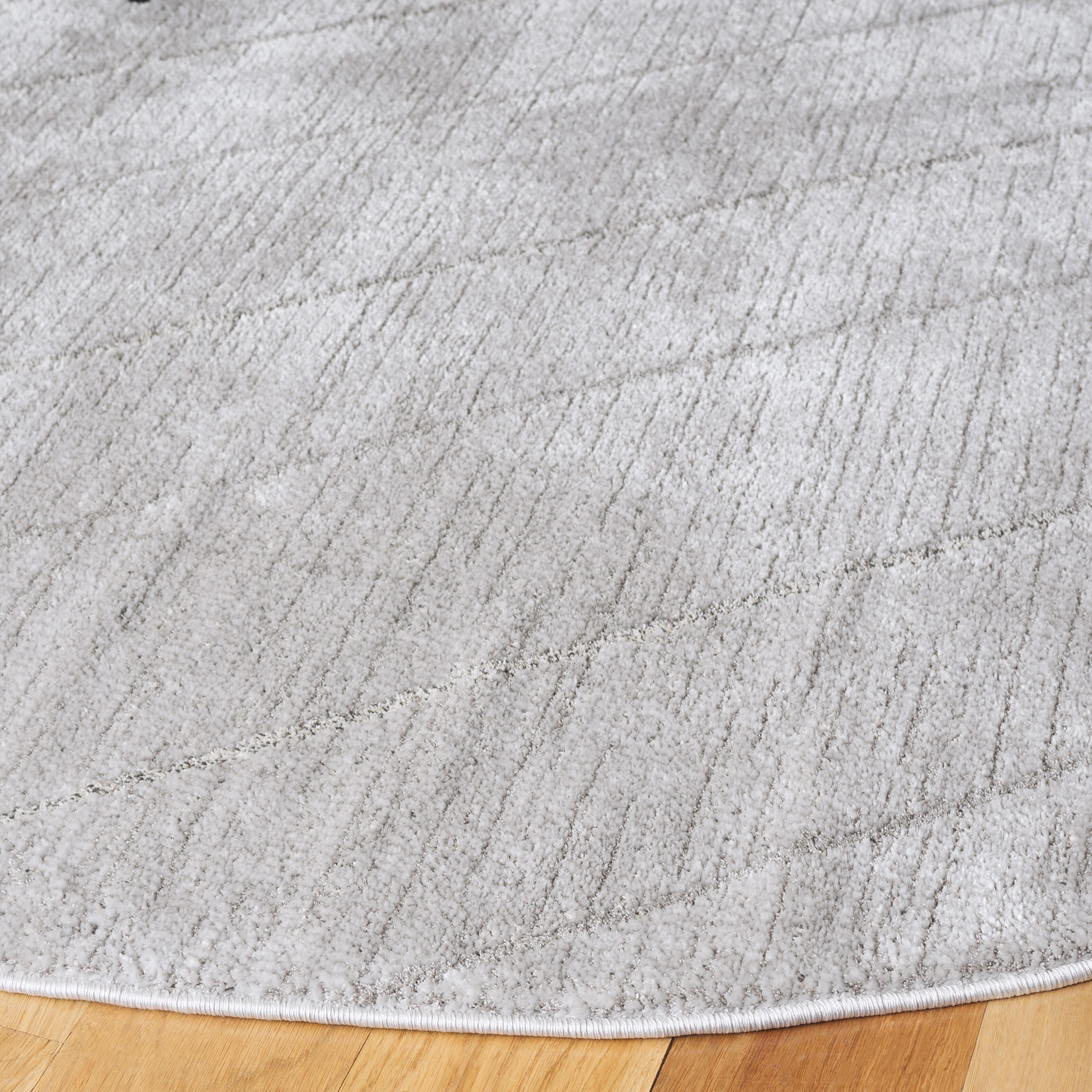 Safavieh Neptune 6' 7" x 6' 7" Round Area Rug, Light Gray/Gray, large