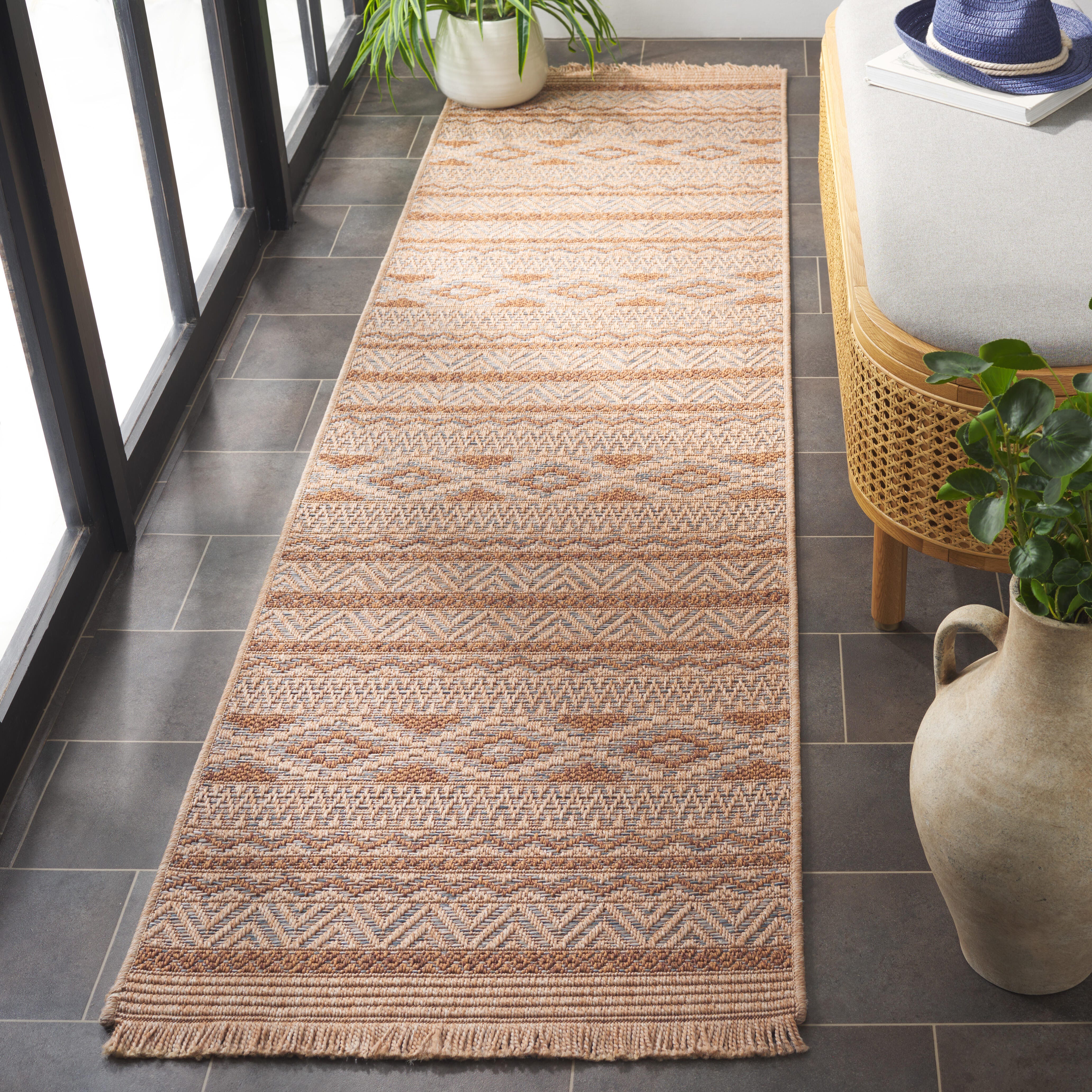 Safavieh Wicker 2' 2" x 8' Runner Rug, Gray/Brown, large