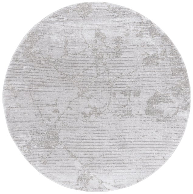 Safavieh Neptune 6' 7" x 6' 7" Round Area Rug, Light Gray/Gray