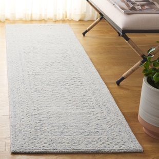 Safavieh Pine 2' 3" x 8' Runner Rug, Light Blue/Ivory, rollover