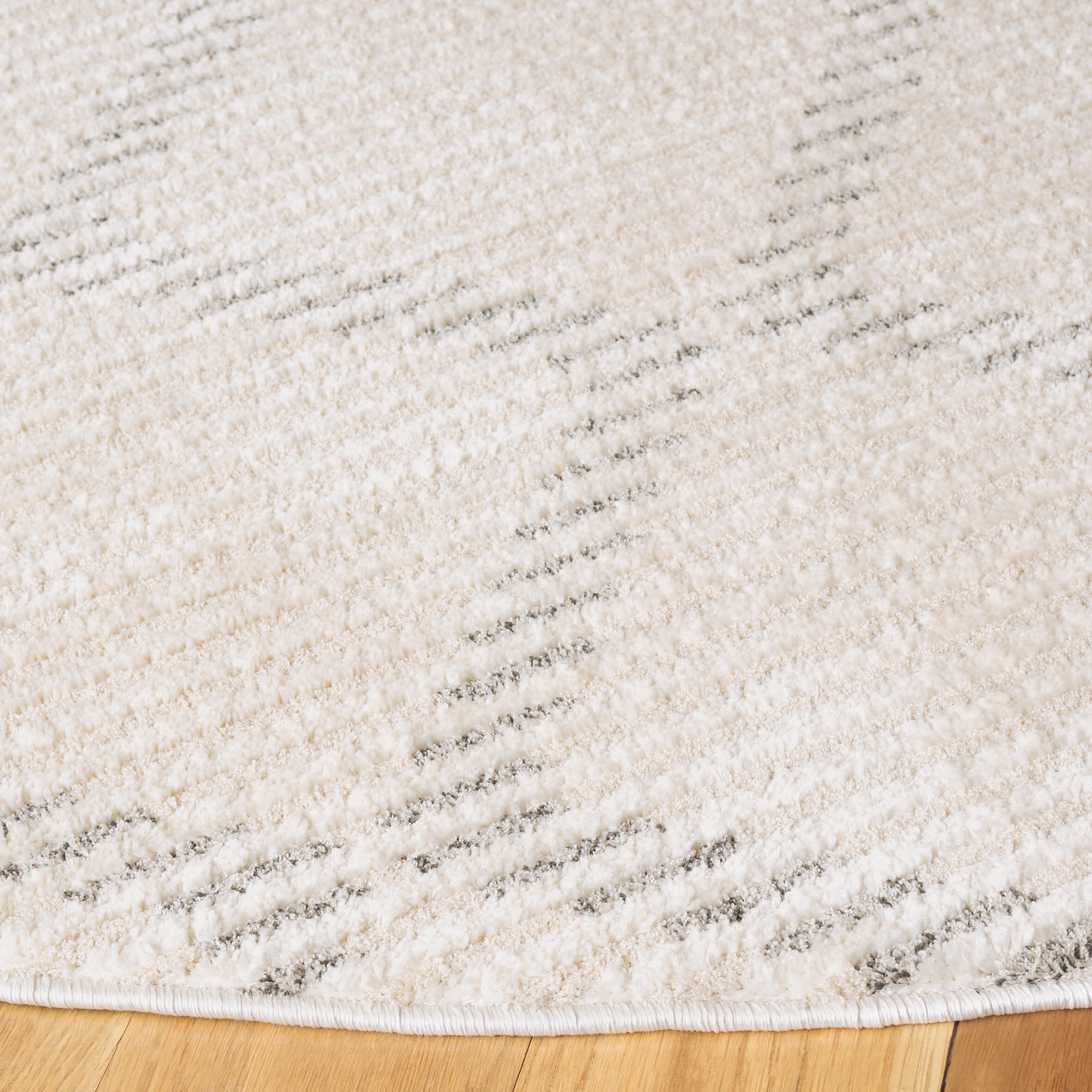 Safavieh Neptune 6' 7" x 6' 7" Round Area Rug, Ivory/Gray, large