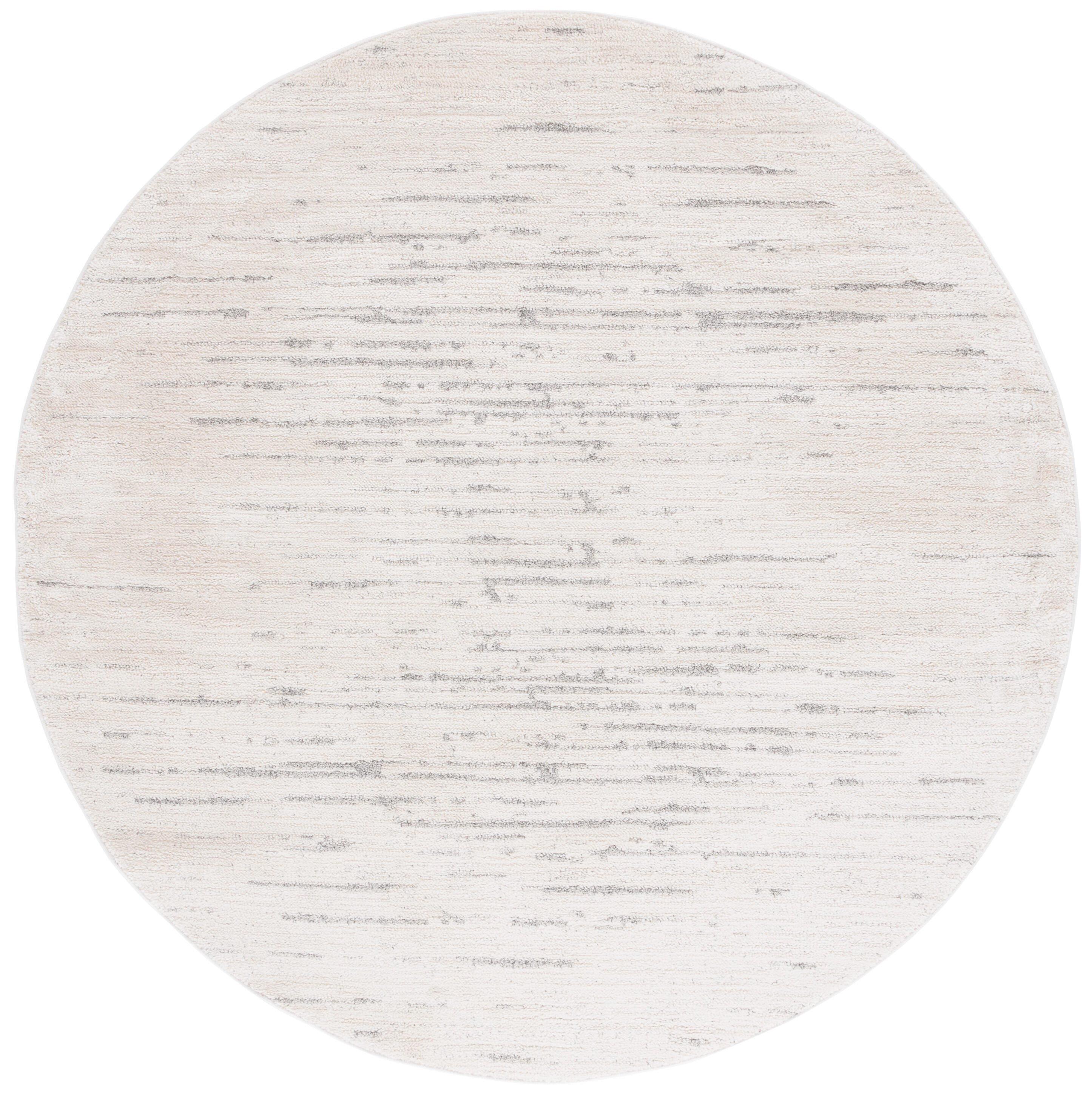 Safavieh Neptune 6' 7" x 6' 7" Round Area Rug, Ivory/Gray, large