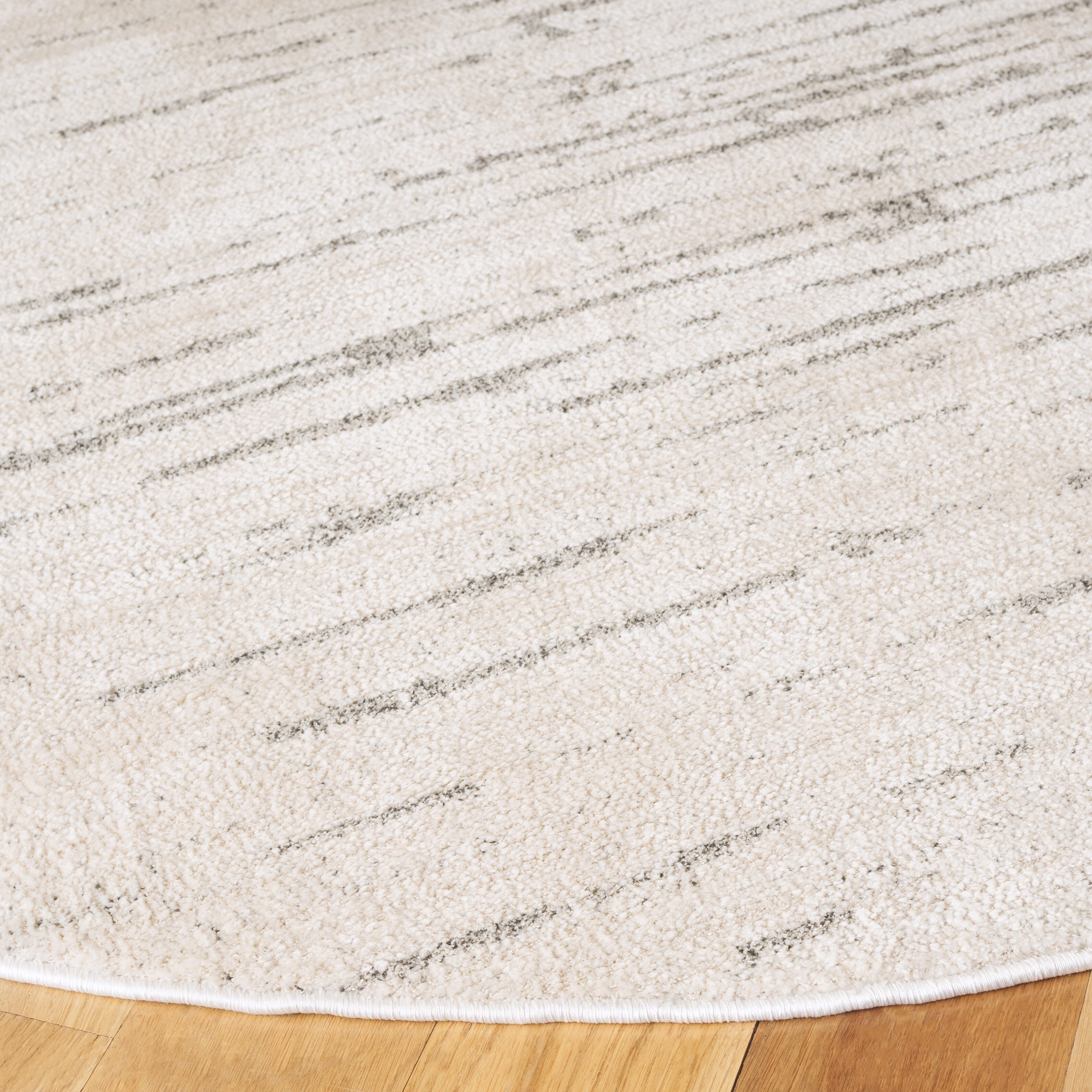 Safavieh Neptune 6' 7" x 6' 7" Round Area Rug, Ivory/Gray, large