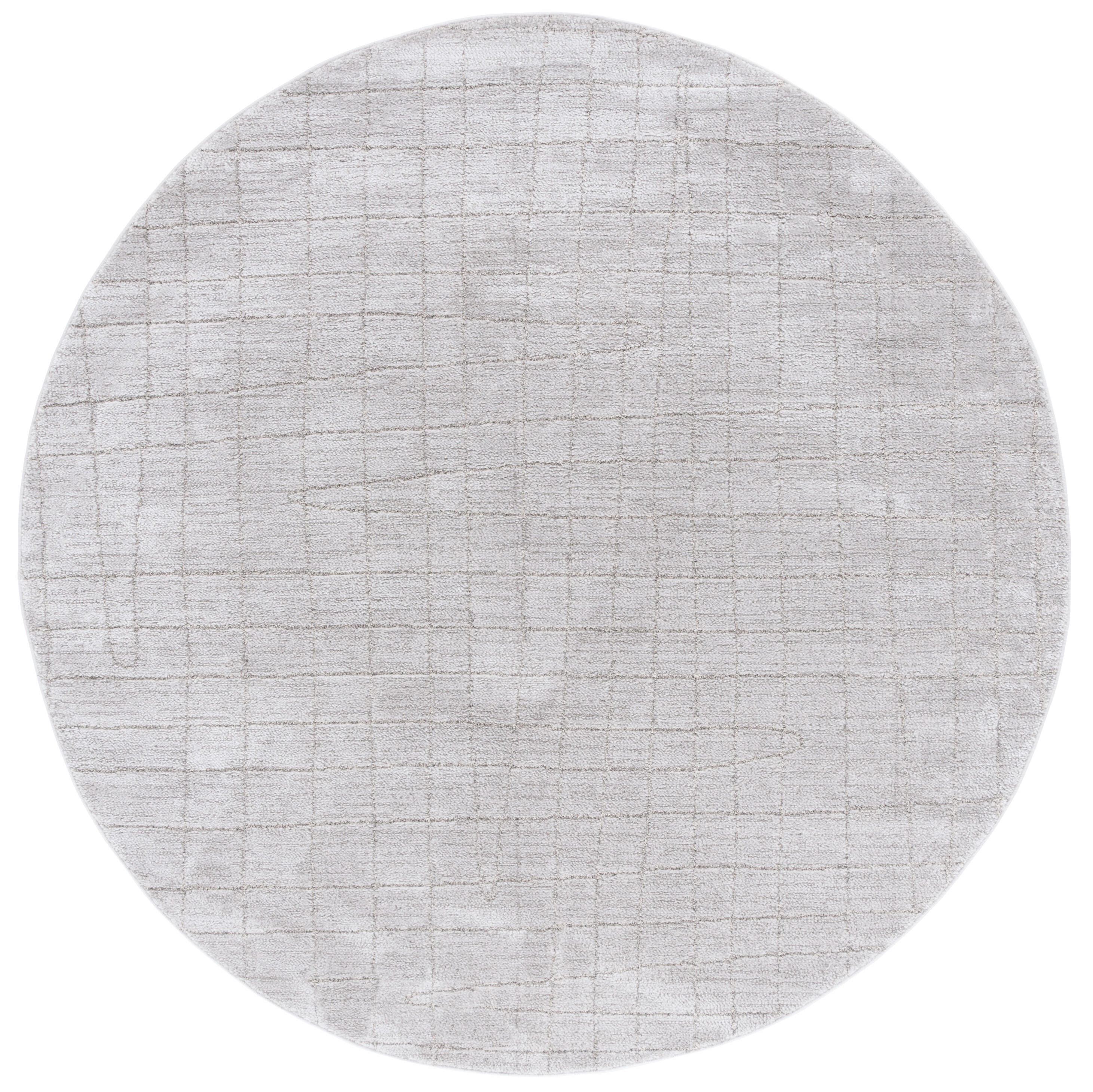 Safavieh Neptune 6' 7" x 6' 7" Round Area Rug, Light Gray/Gray, large
