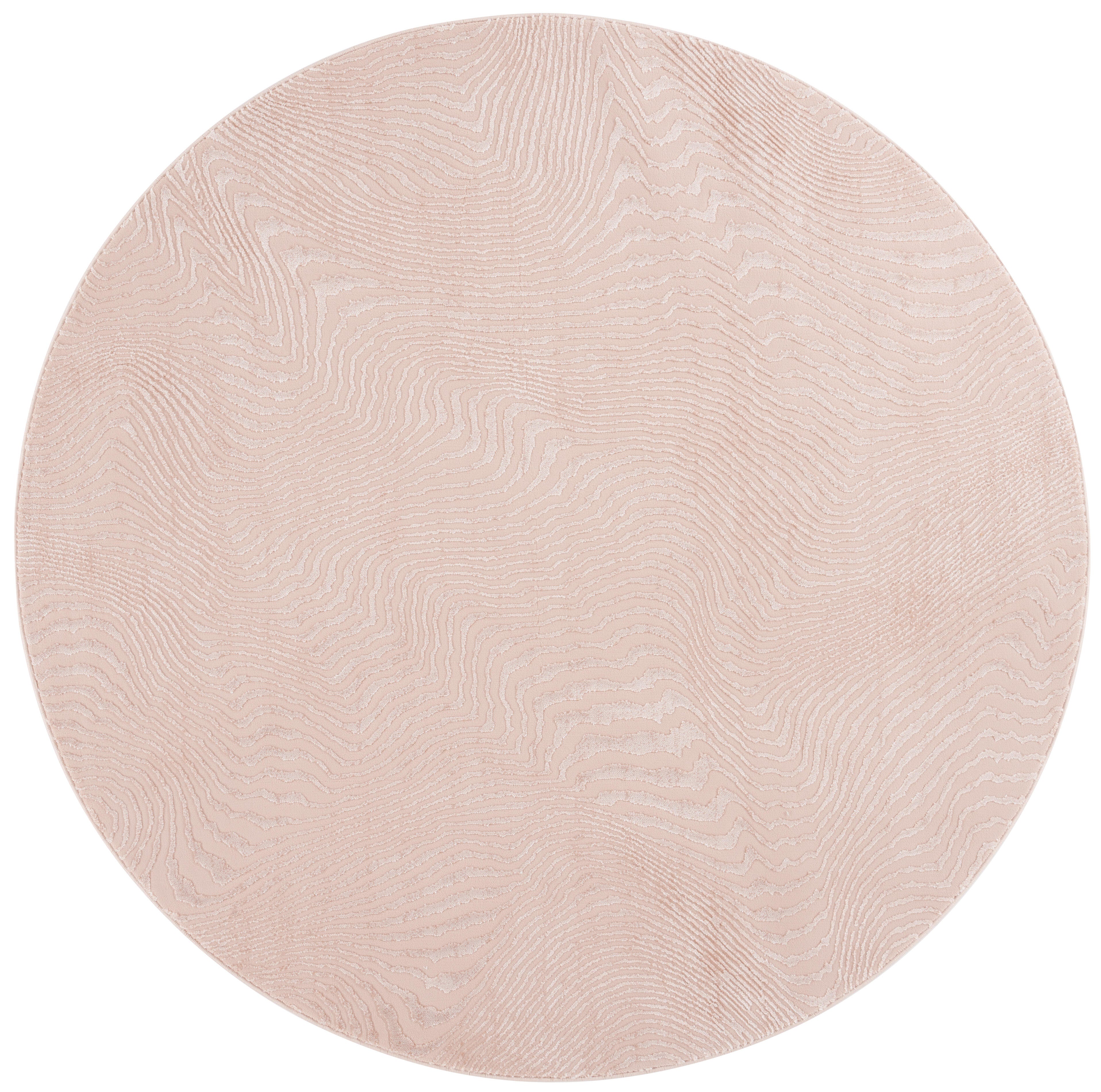 Safavieh Revive 6' 7" x 6' 7" Round Area Rug, Pink/Ivory, large