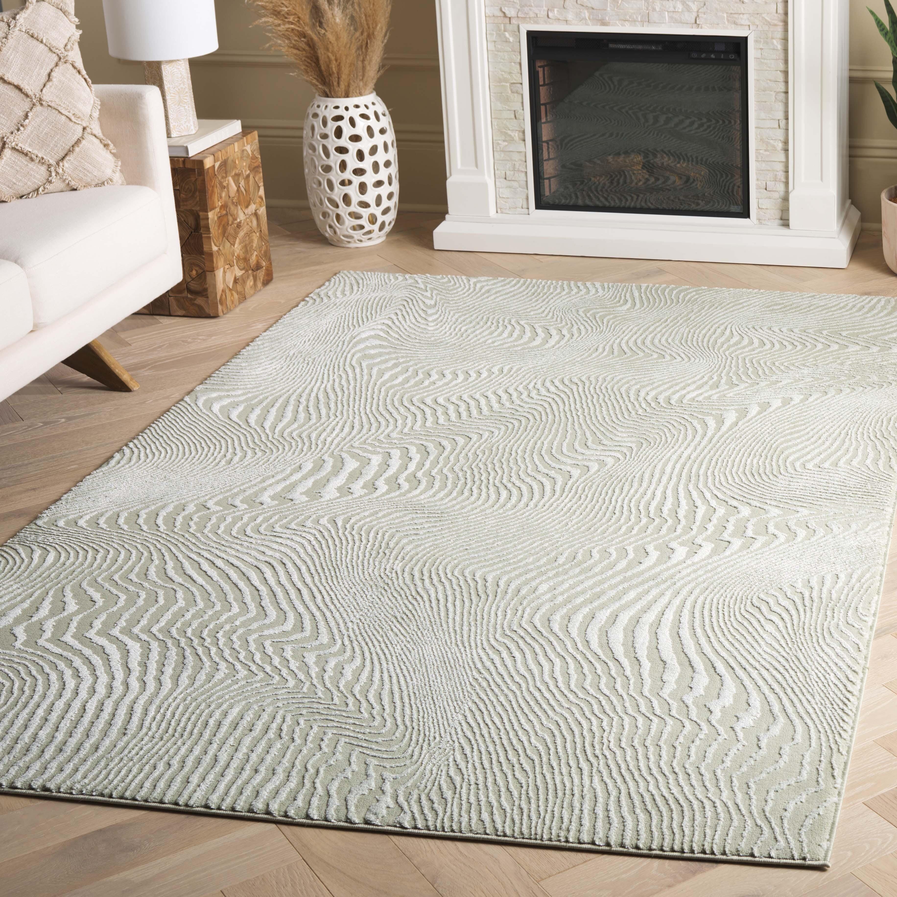 Safavieh Revive 6' 7" x 9' Area Rug, Sage/Ivory, rollover