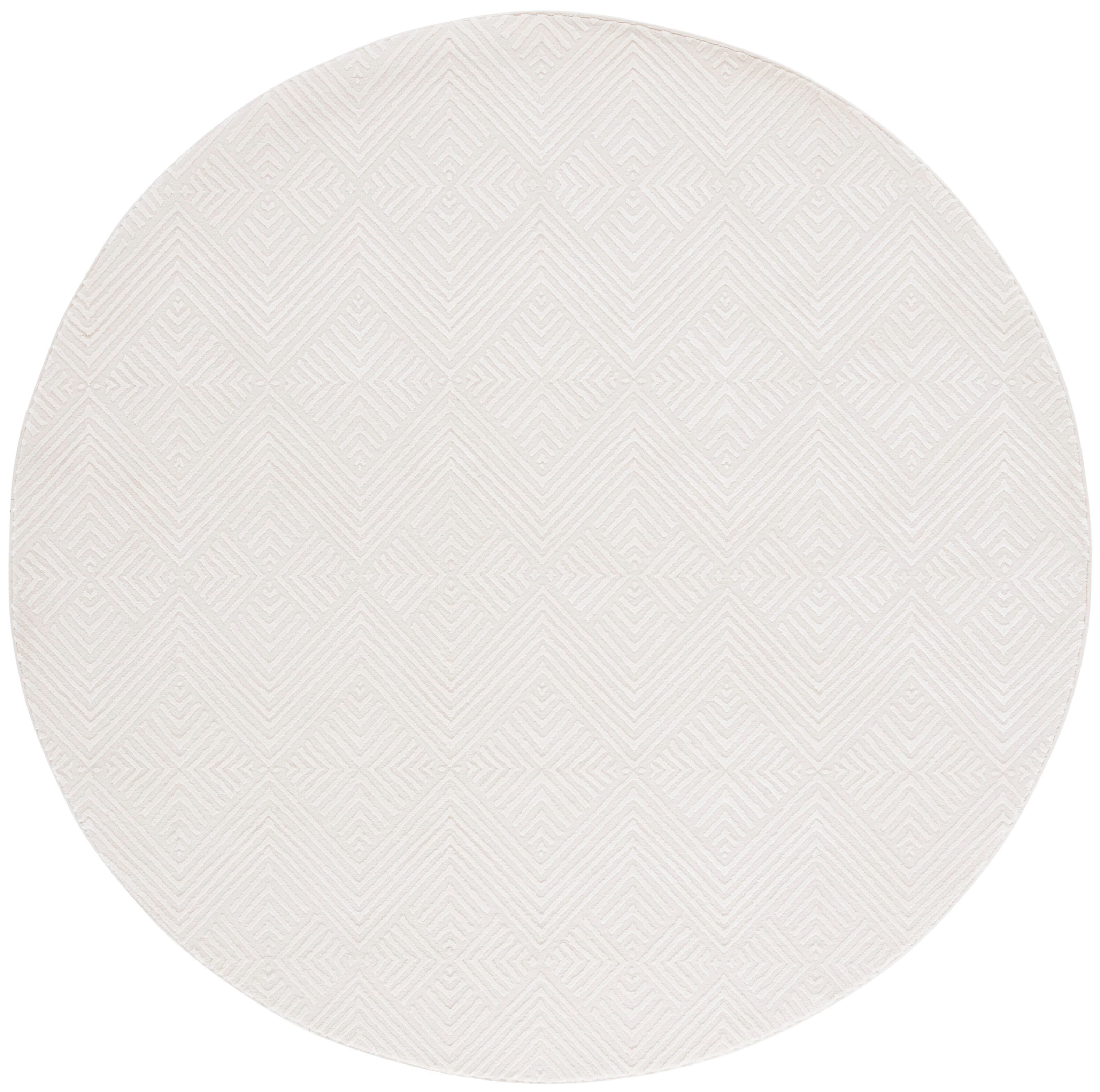 Safavieh Revive 6' 7" x 6' 7" Round Area Rug, Ivory, large