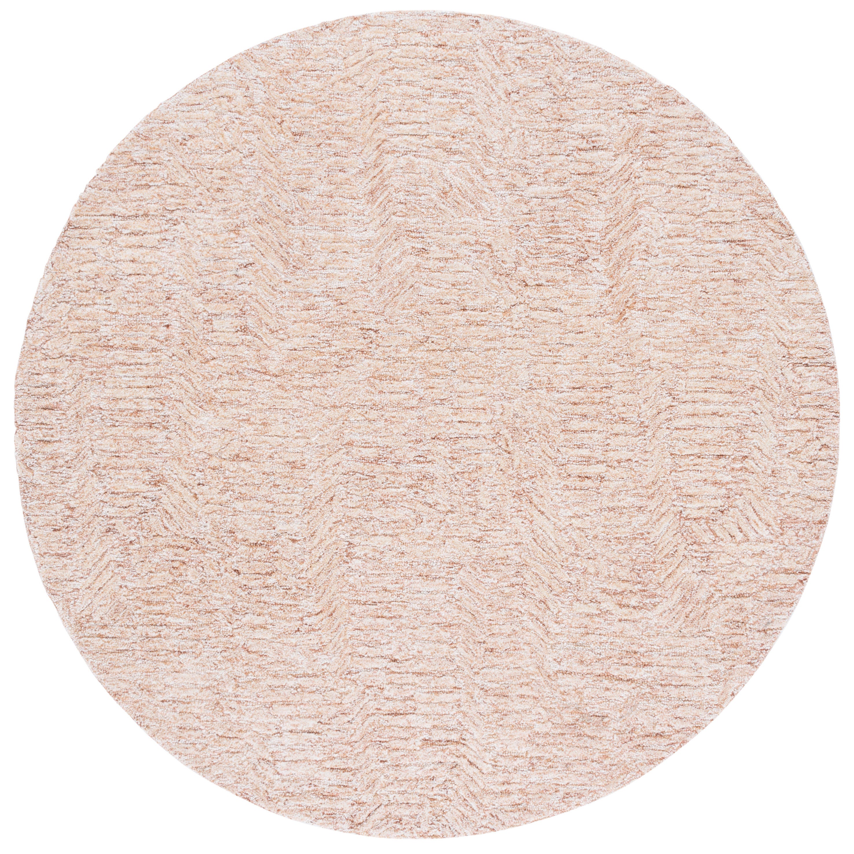 Safavieh Pine 6' x 6' Round Area Rug, Rust/Ivory, large