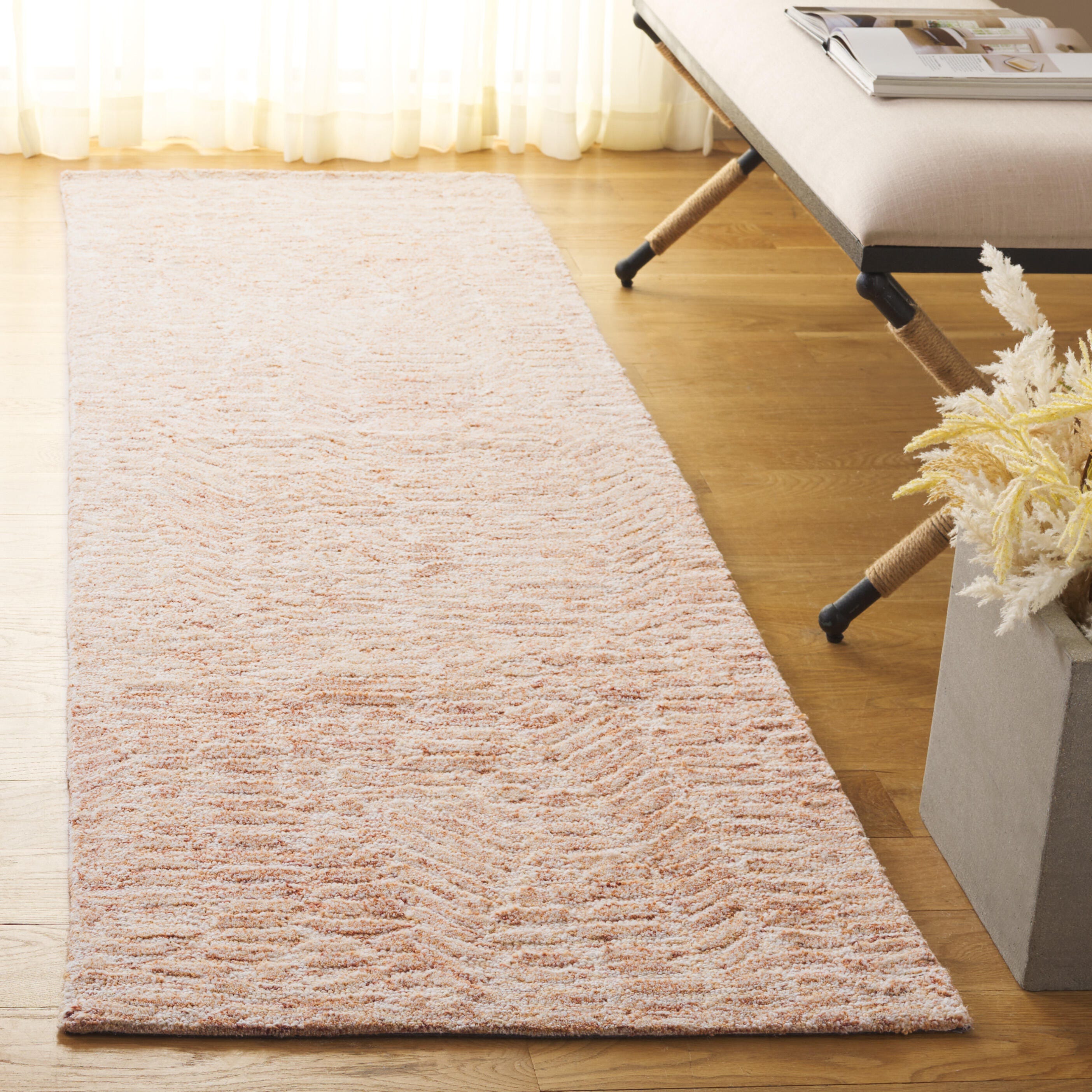 Safavieh Pine 6' x 6' Square Area Rug, Rust/Ivory, rollover