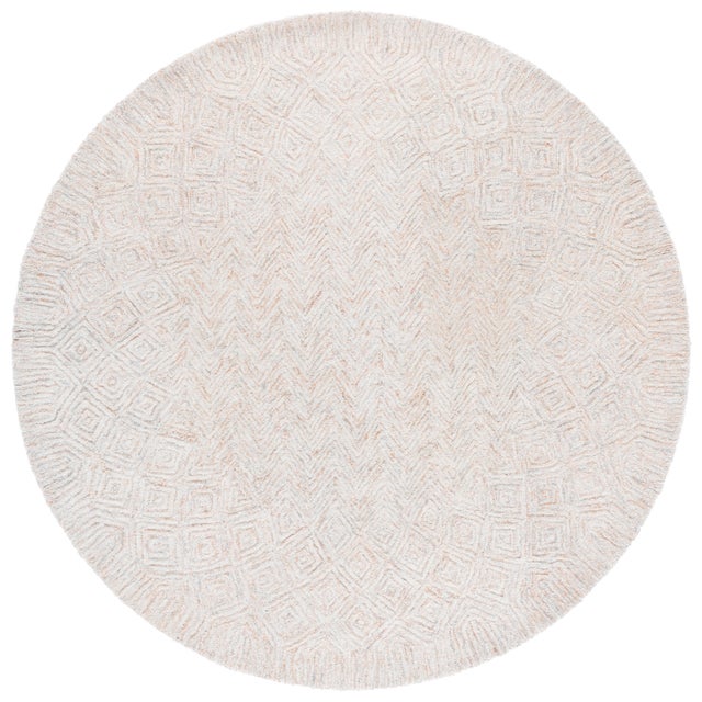 Safavieh Pine 6' x 6' Round Area Rug, Rust/Light Gray