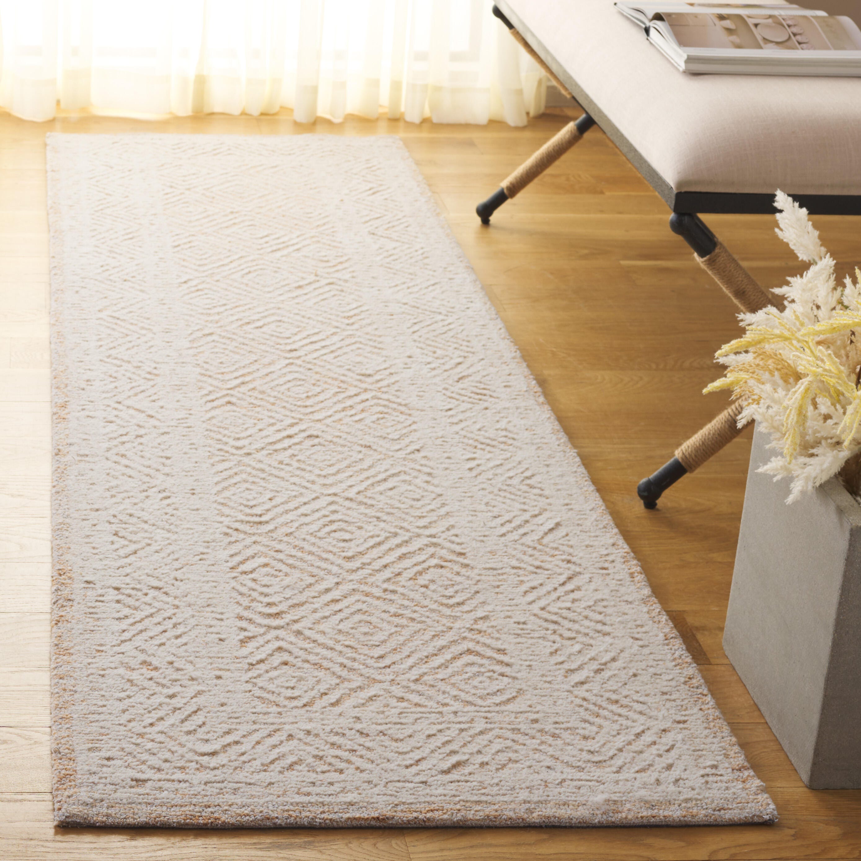 Safavieh Pine 2' 3" x 8' Runner Rug, Ivory/Orange, rollover