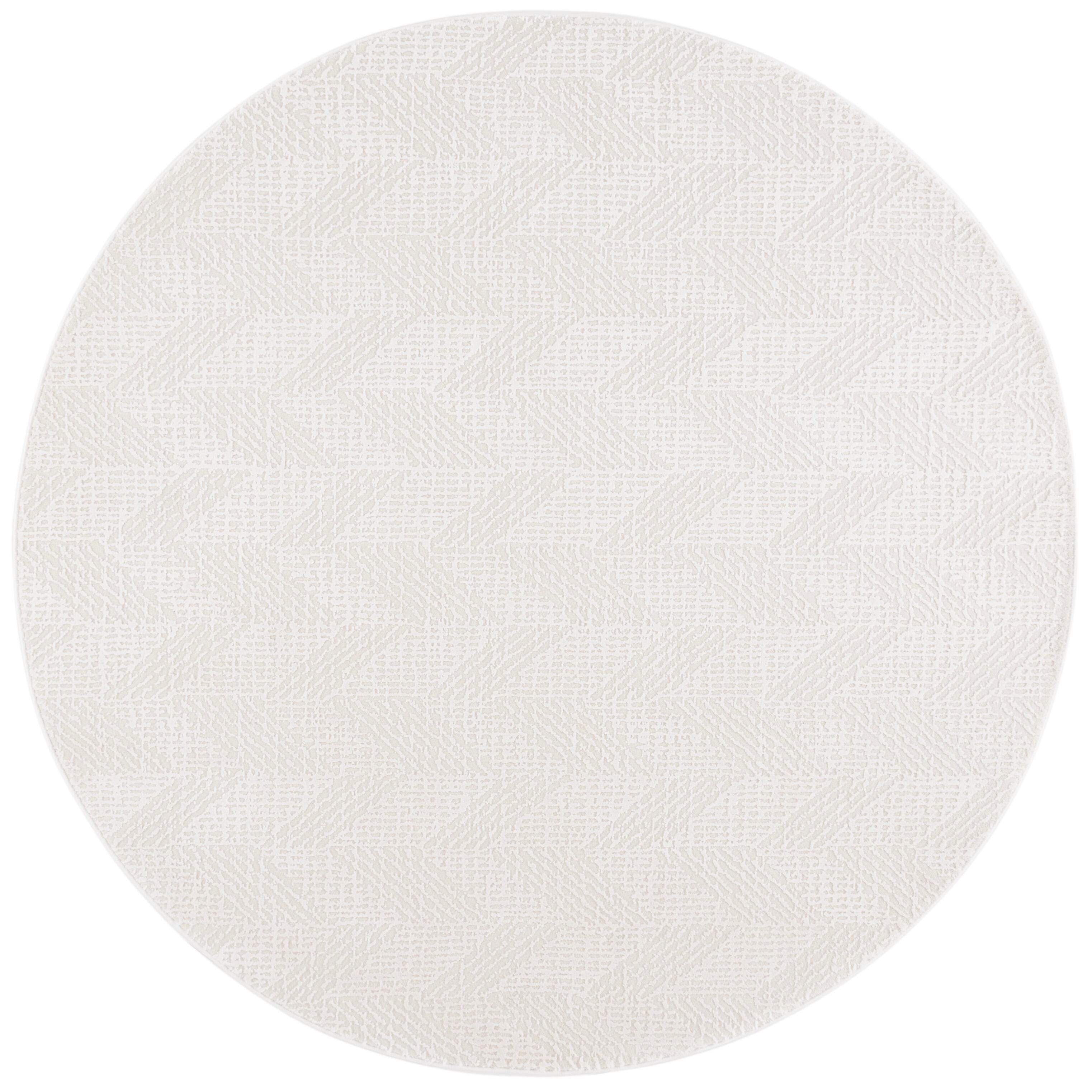 Safavieh Revive 6' 7" x 6' 7" Round Area Rug, Ivory, large