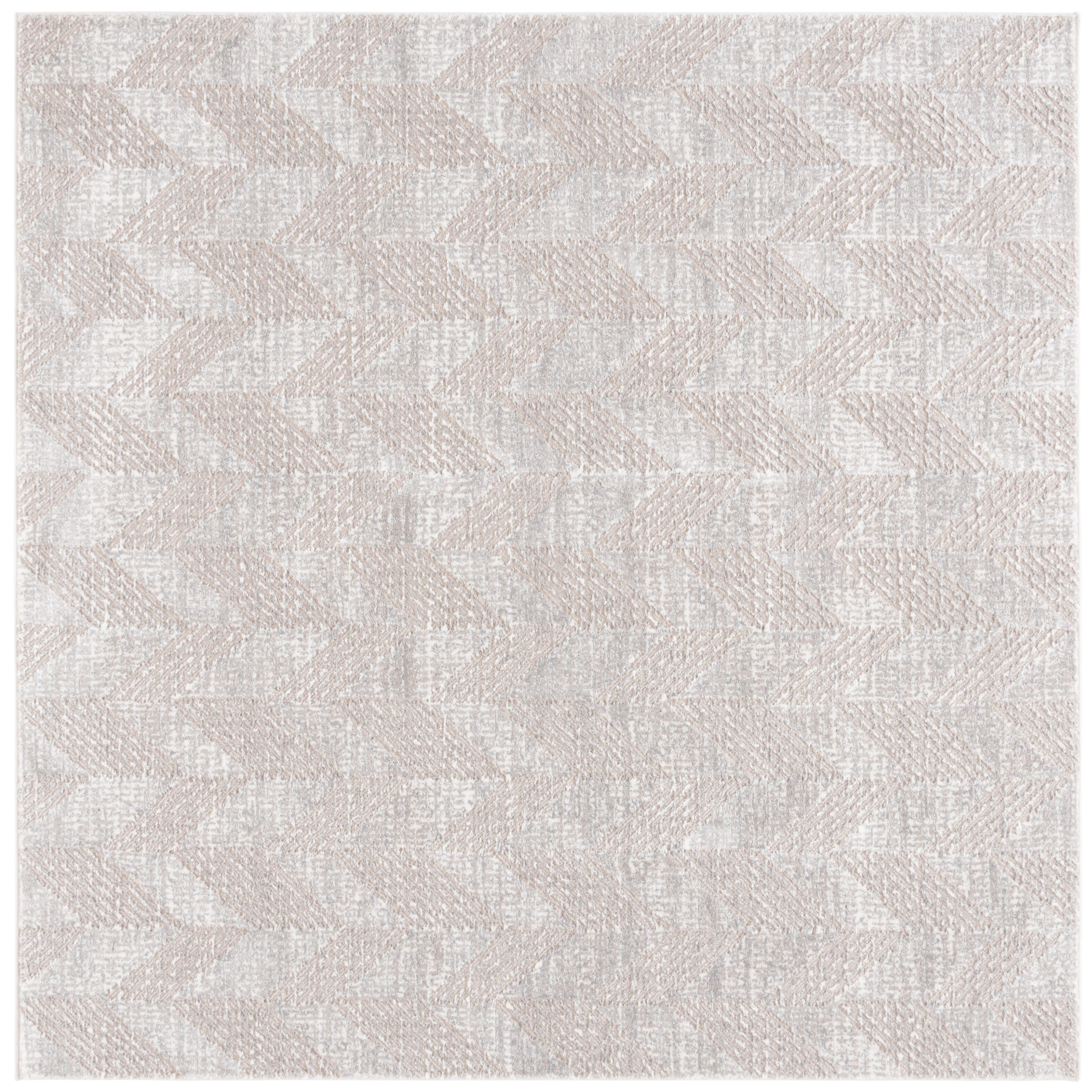 Safavieh Revive 6' 7" x 6' 7" Square Area Rug, Taupe/Ivory, large