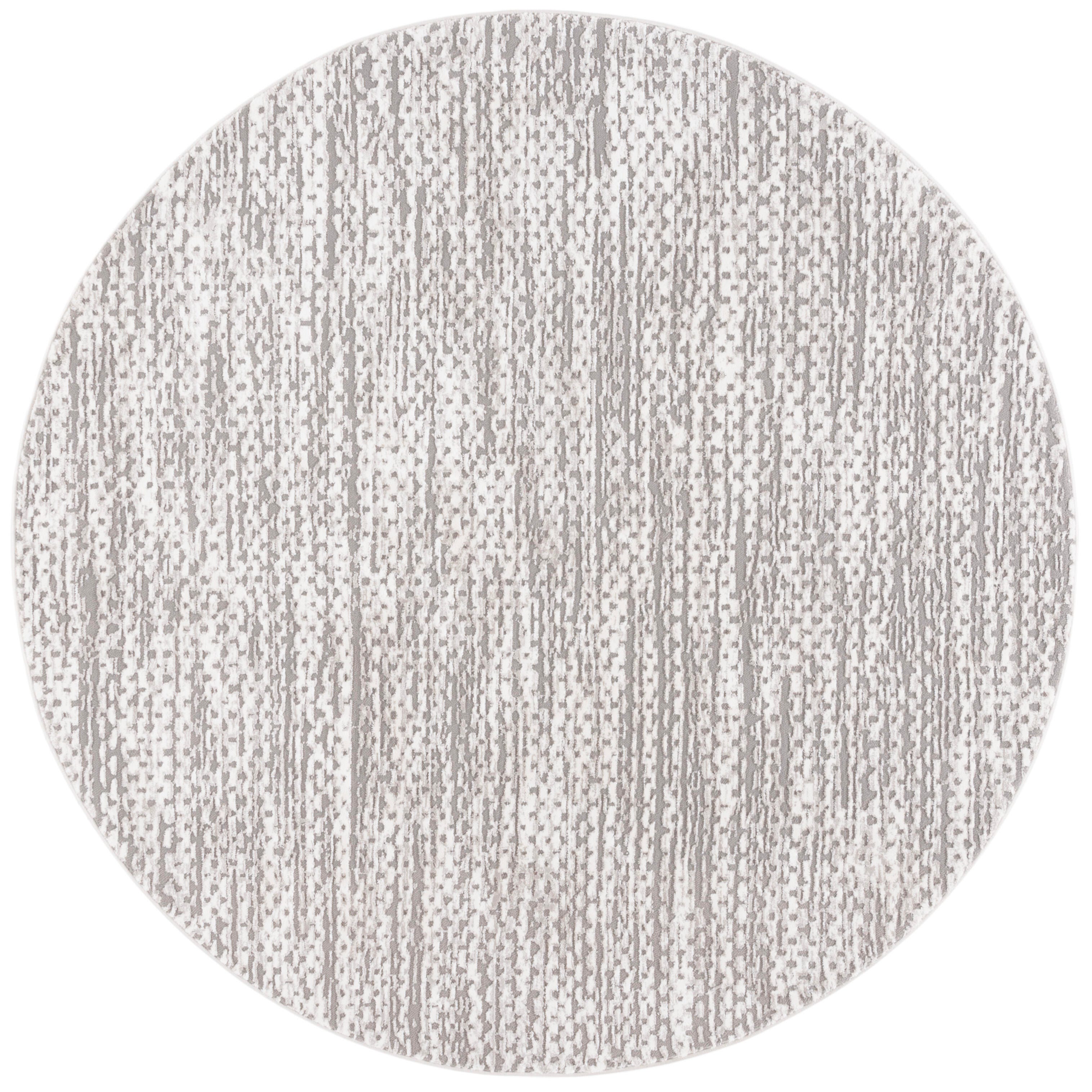 Safavieh Revive 6' 7" x 6' 7" Round Area Rug, Taupe/Ivory, large