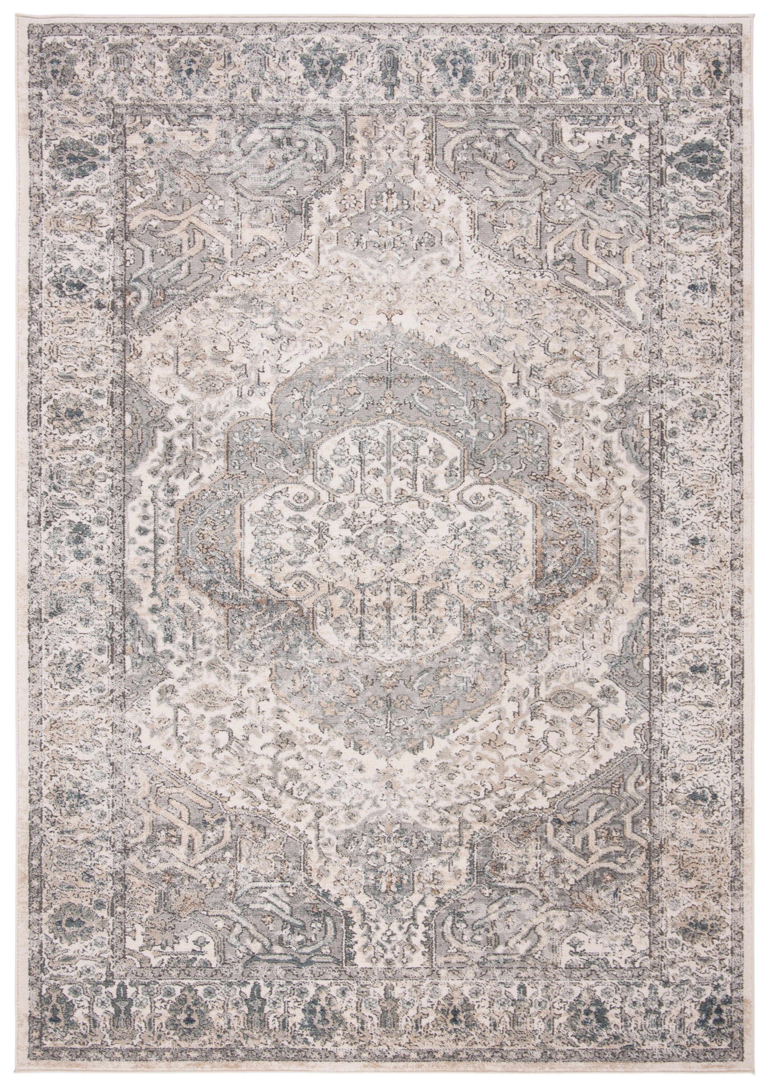 Safavieh Martha Stewart Collection Abramina 4' x 6' Area Rug, Ivory/Gray, large