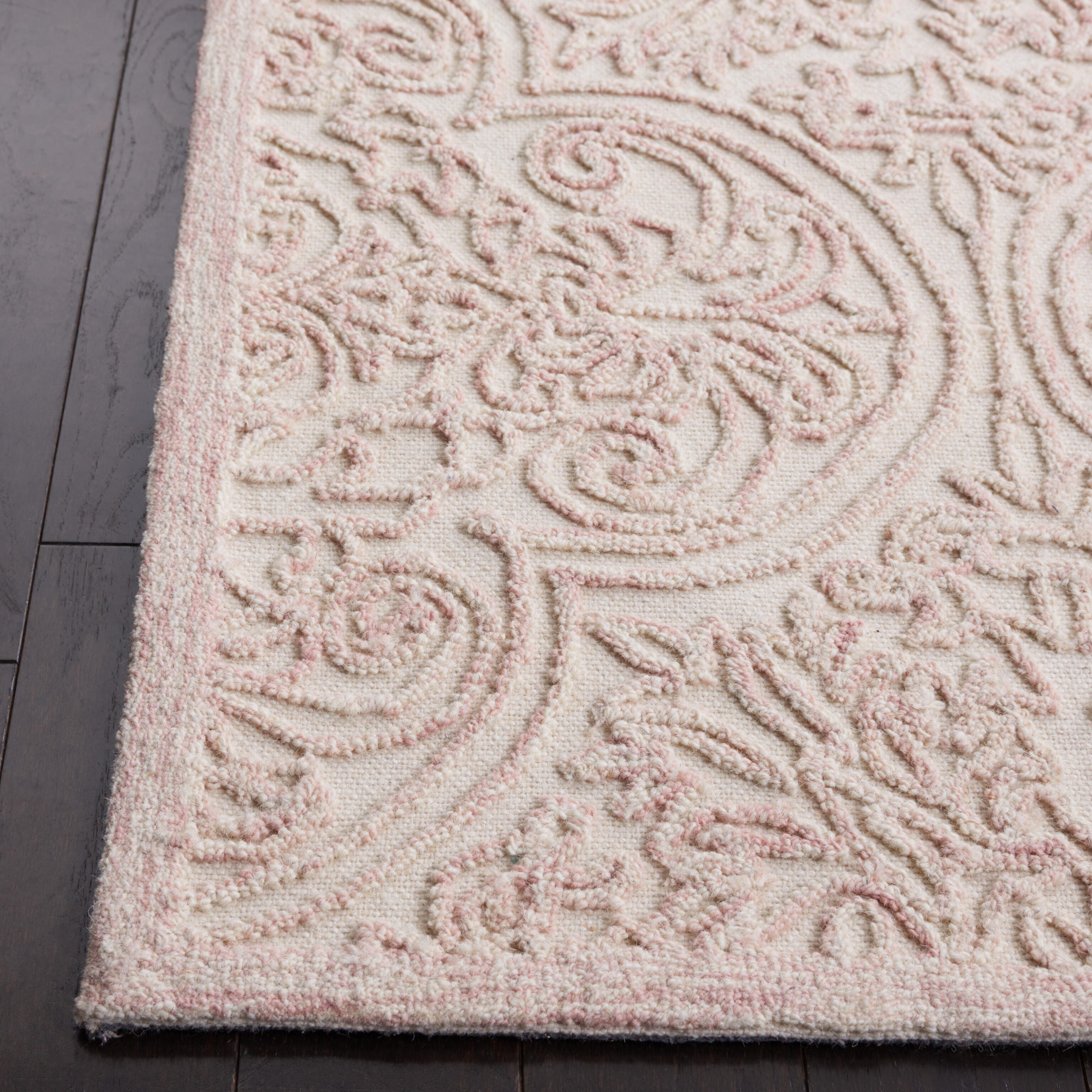 Safavieh Martha Stewart Collection Andreea 2'3" x 8' Runner Rug, Ivory/Pink, large