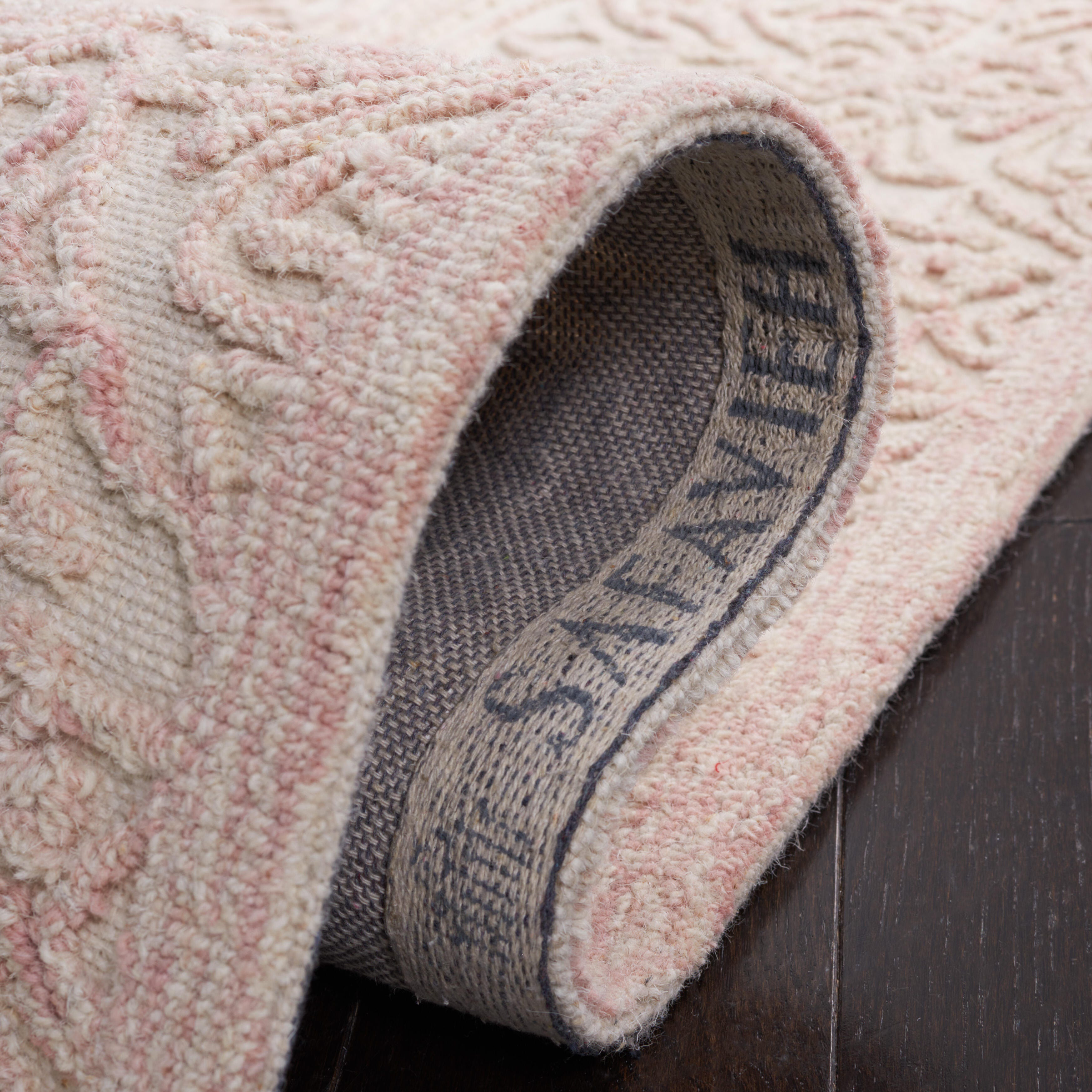 Safavieh Martha Stewart Collection Andreea 2'3" x 8' Runner Rug, Ivory/Pink, large